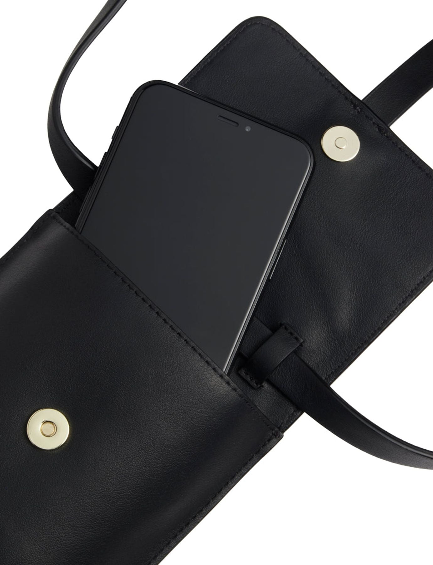 Smartphone Bag Léonore cuero negro