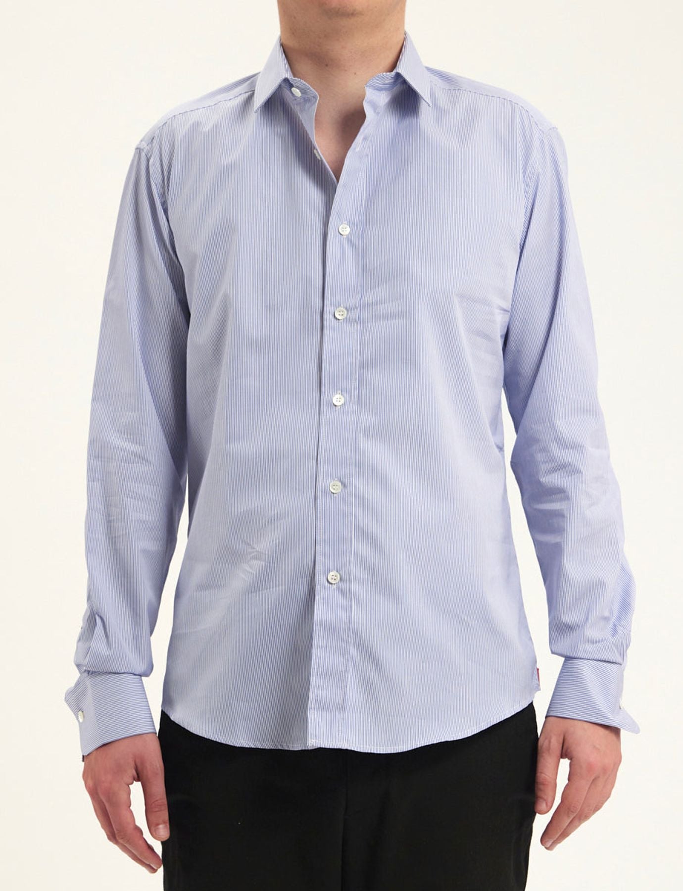 chemise-pour-homme-olivier-bleue-a-rayures-blanches