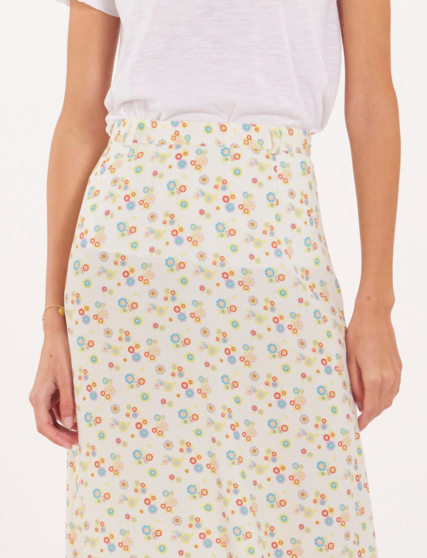 Jupe Aissa à fleurs