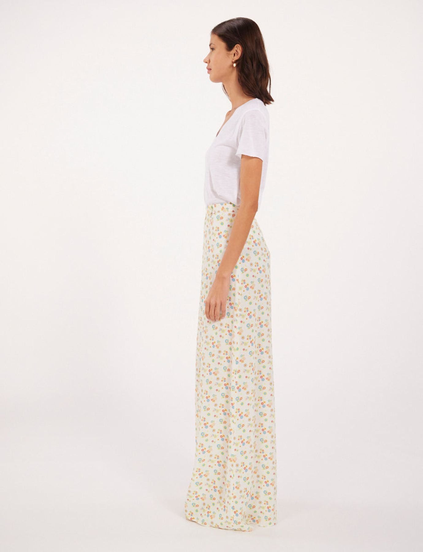 Jupe Aissa à fleurs