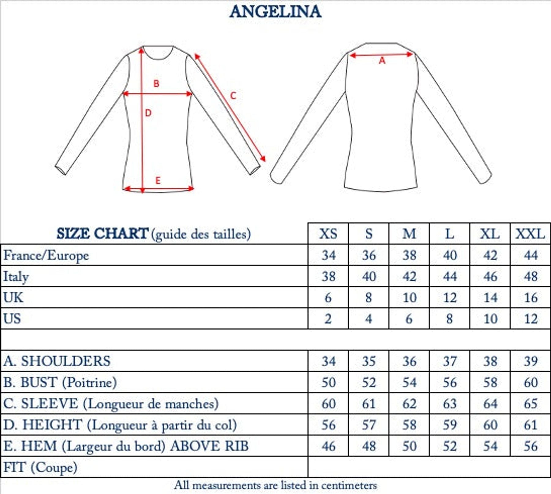 Angelina navy jumper