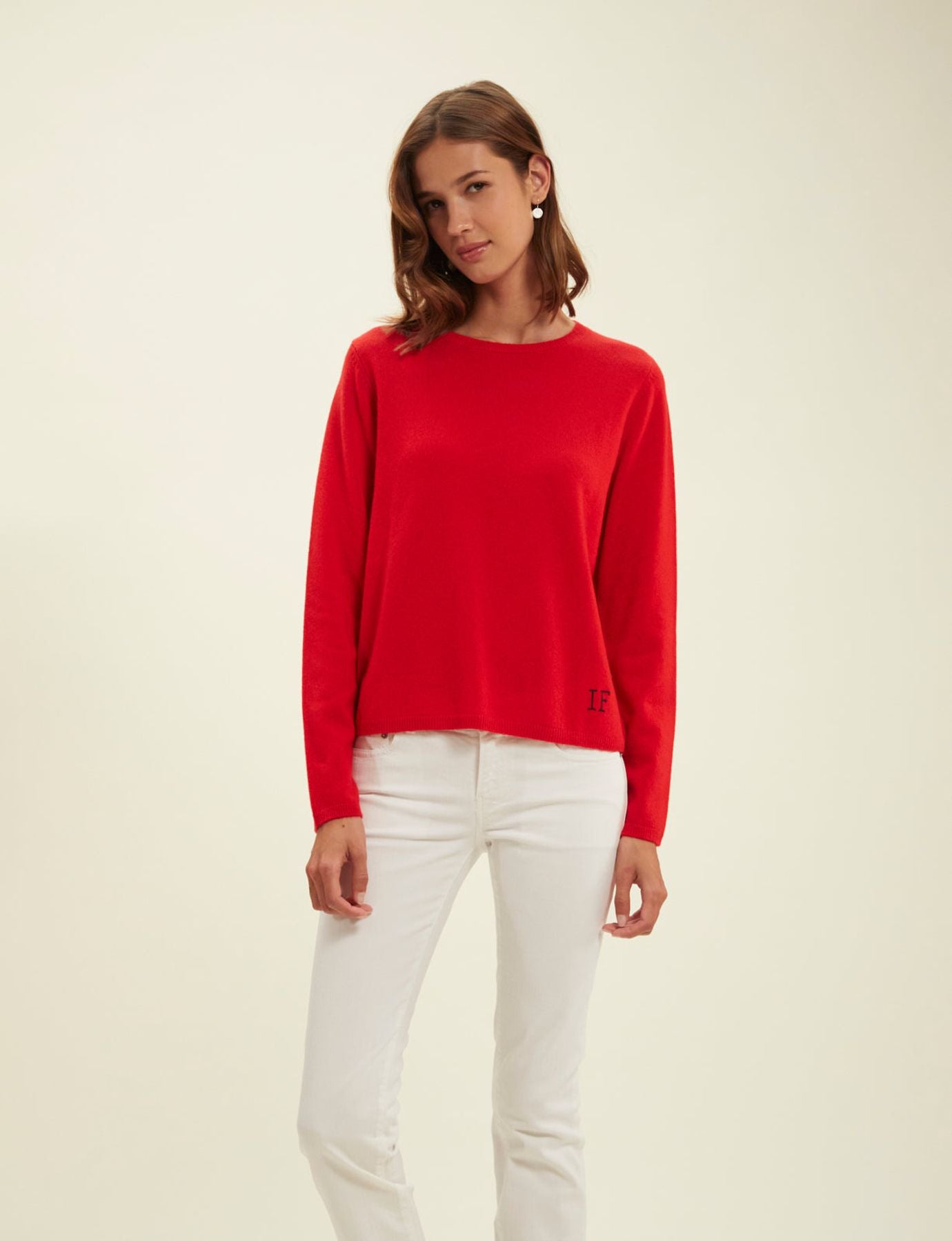 Angelina red jumper