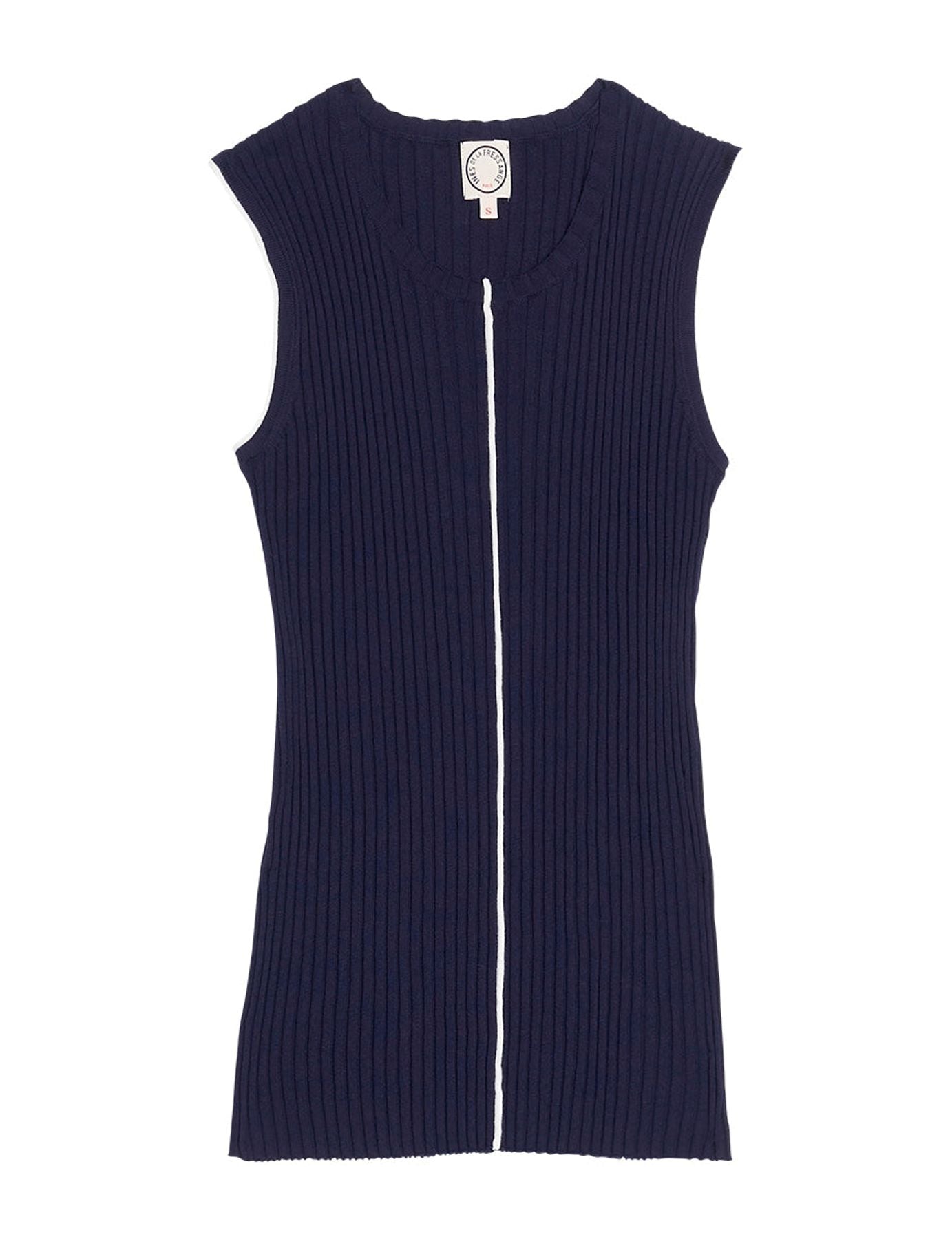Léonie navy tank top