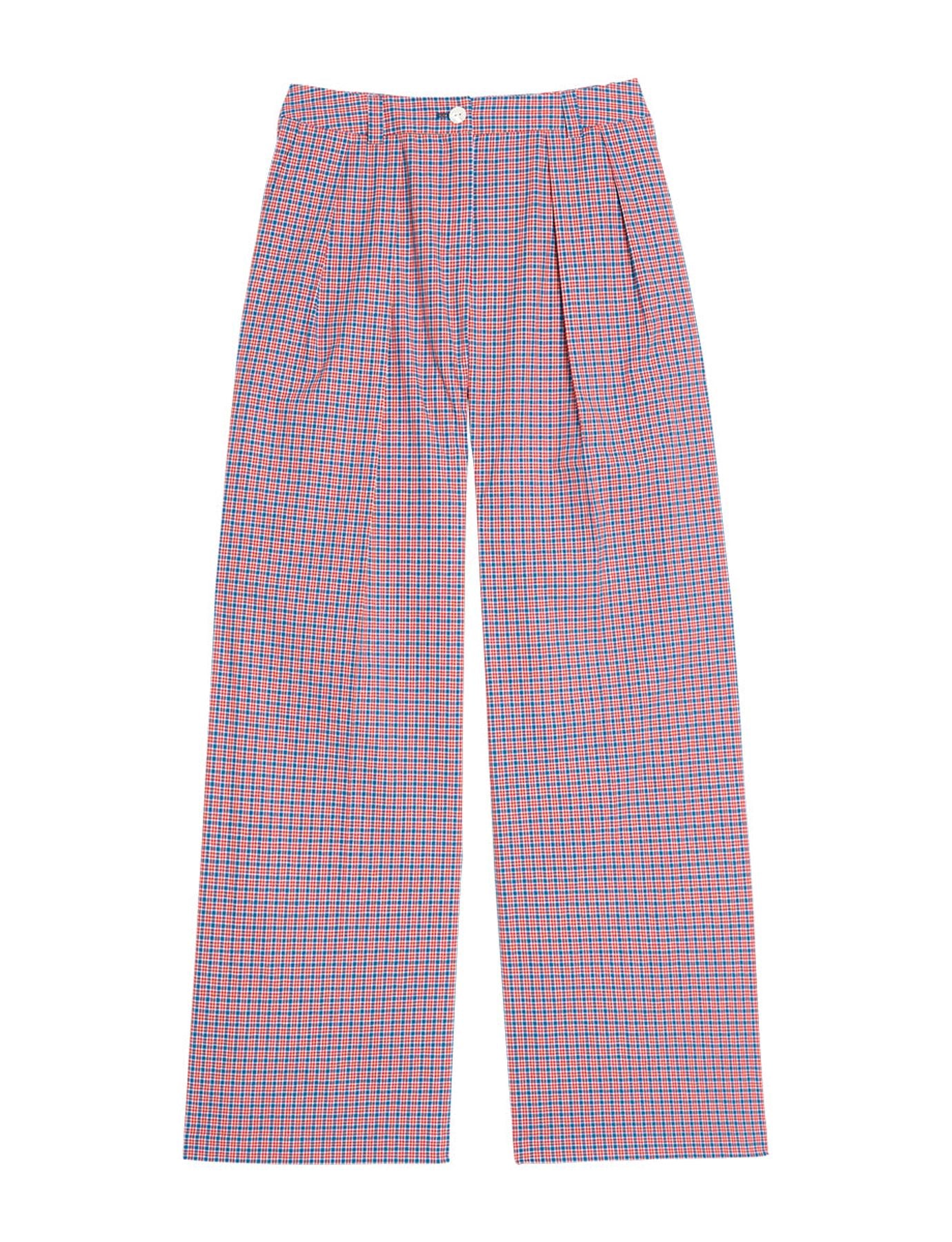 Luciano red checked trousers