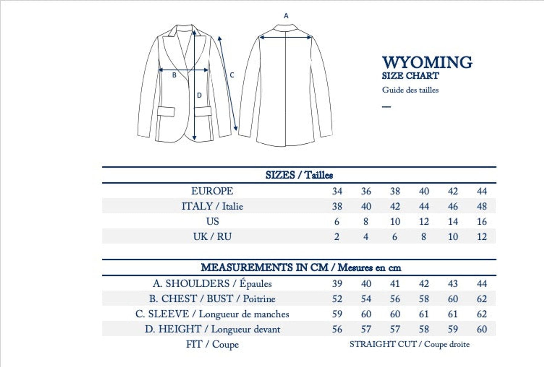 Wyoming Lucky blue jacket
