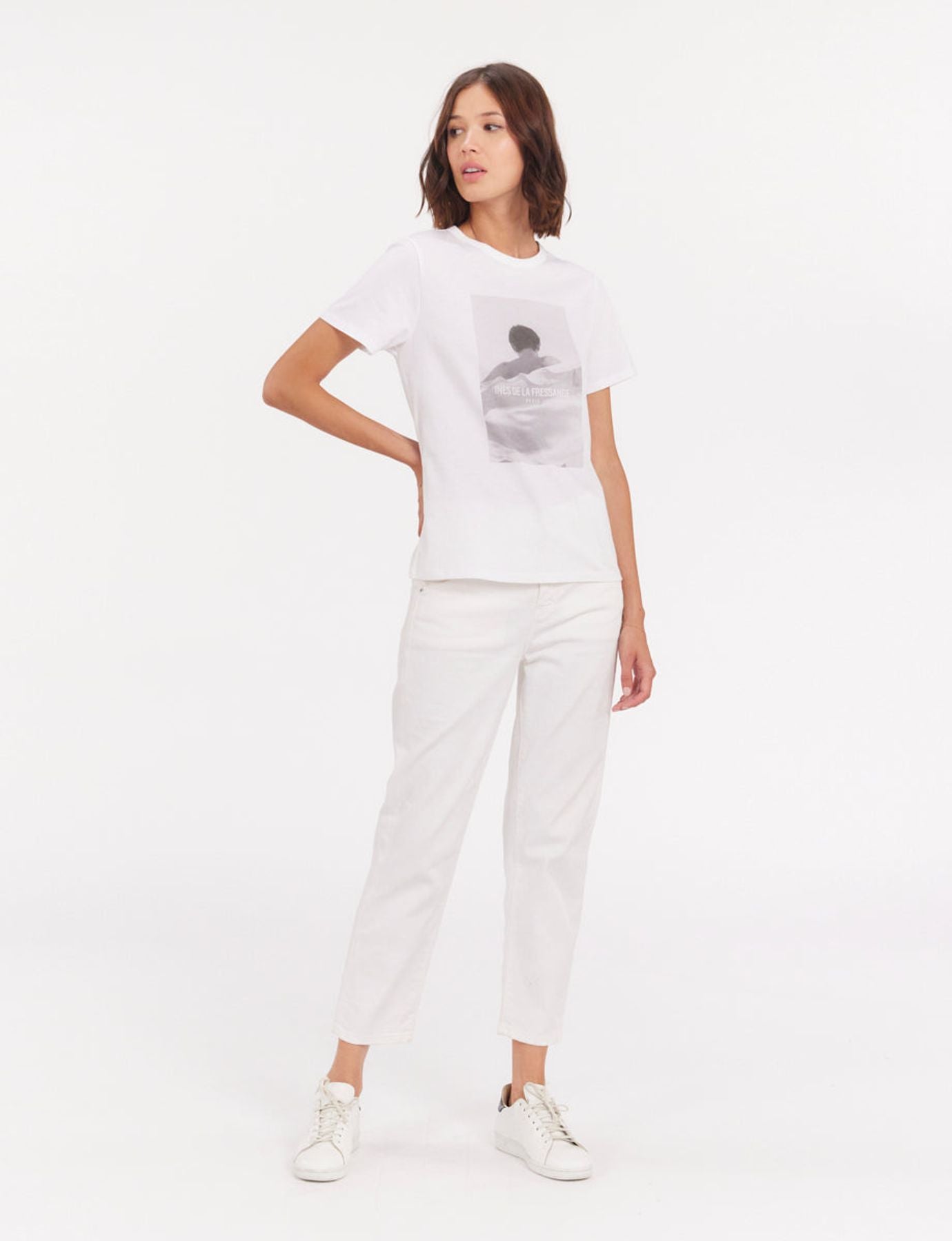 Oscar white printed T-shirt