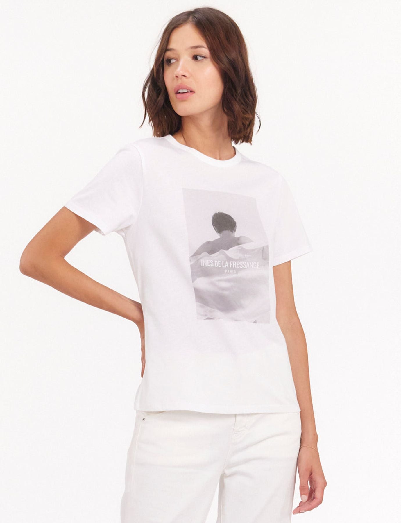 Oscar white printed T-shirt