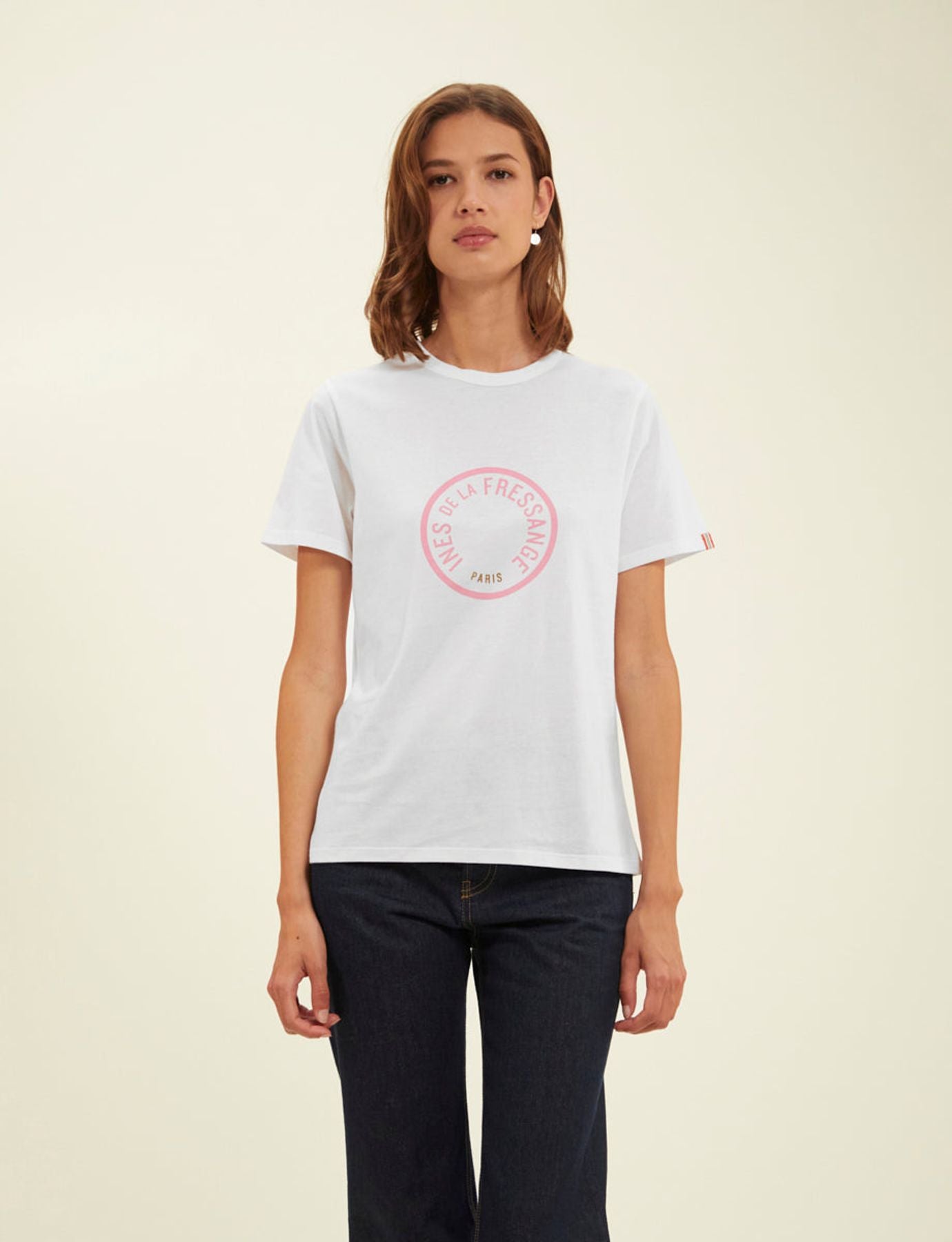 Oscar white logo pink T-shirt