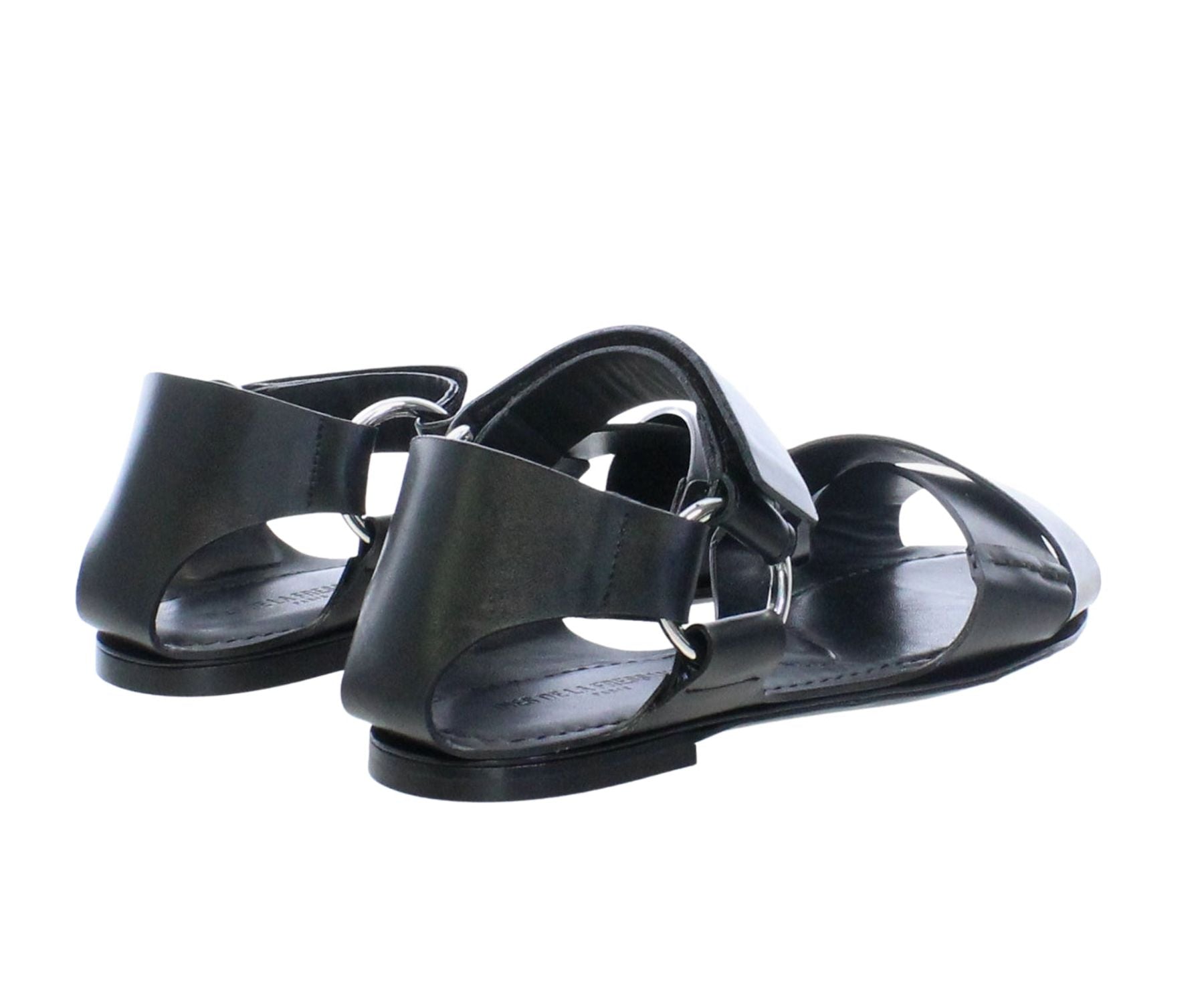 Sandale plate noire