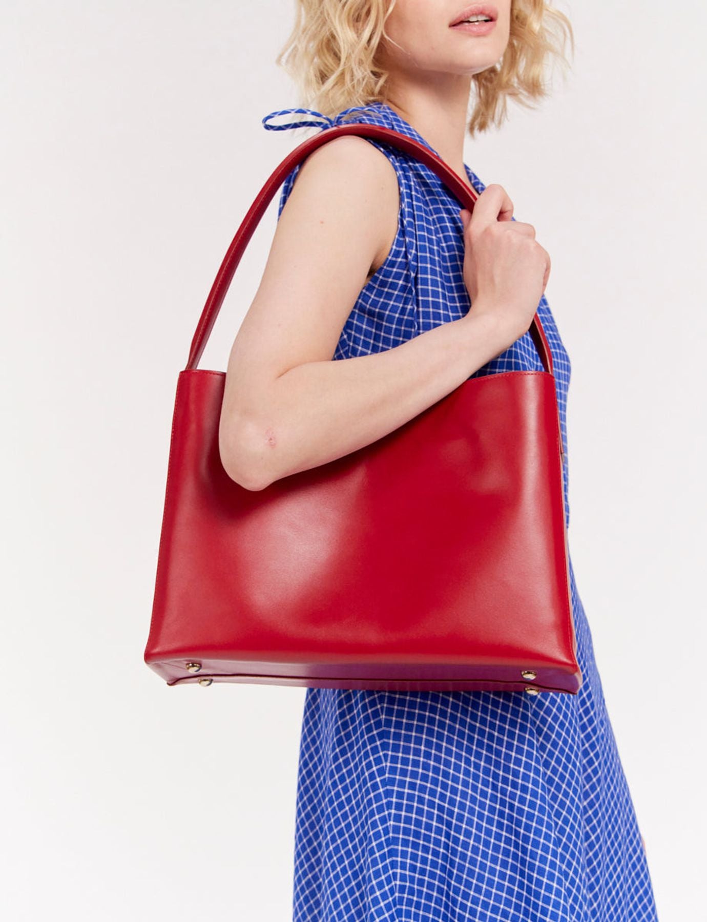 Tasche Leonore L rotes Leder