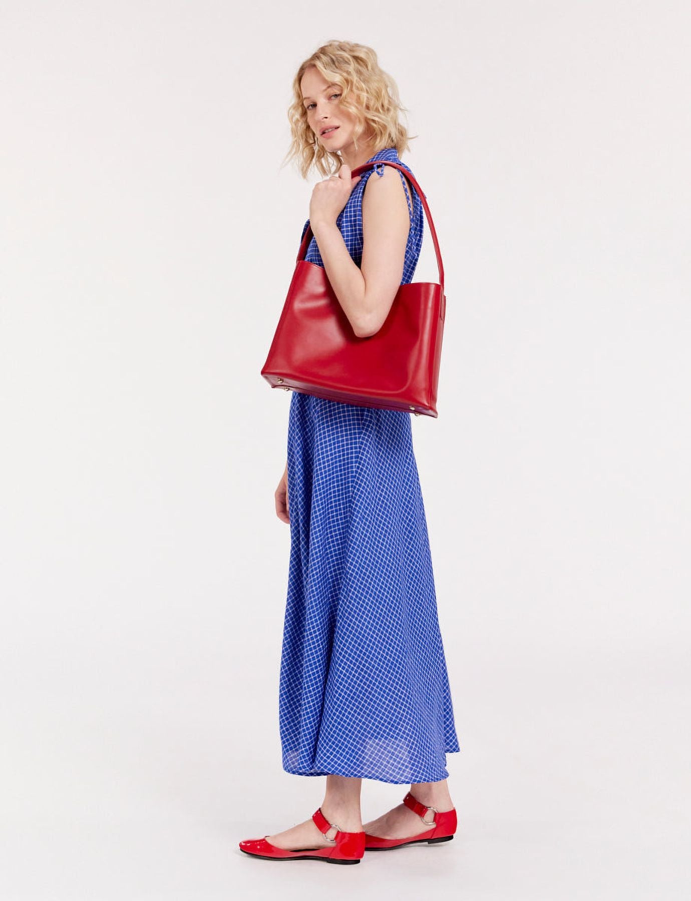 Tasche Leonore L rotes Leder