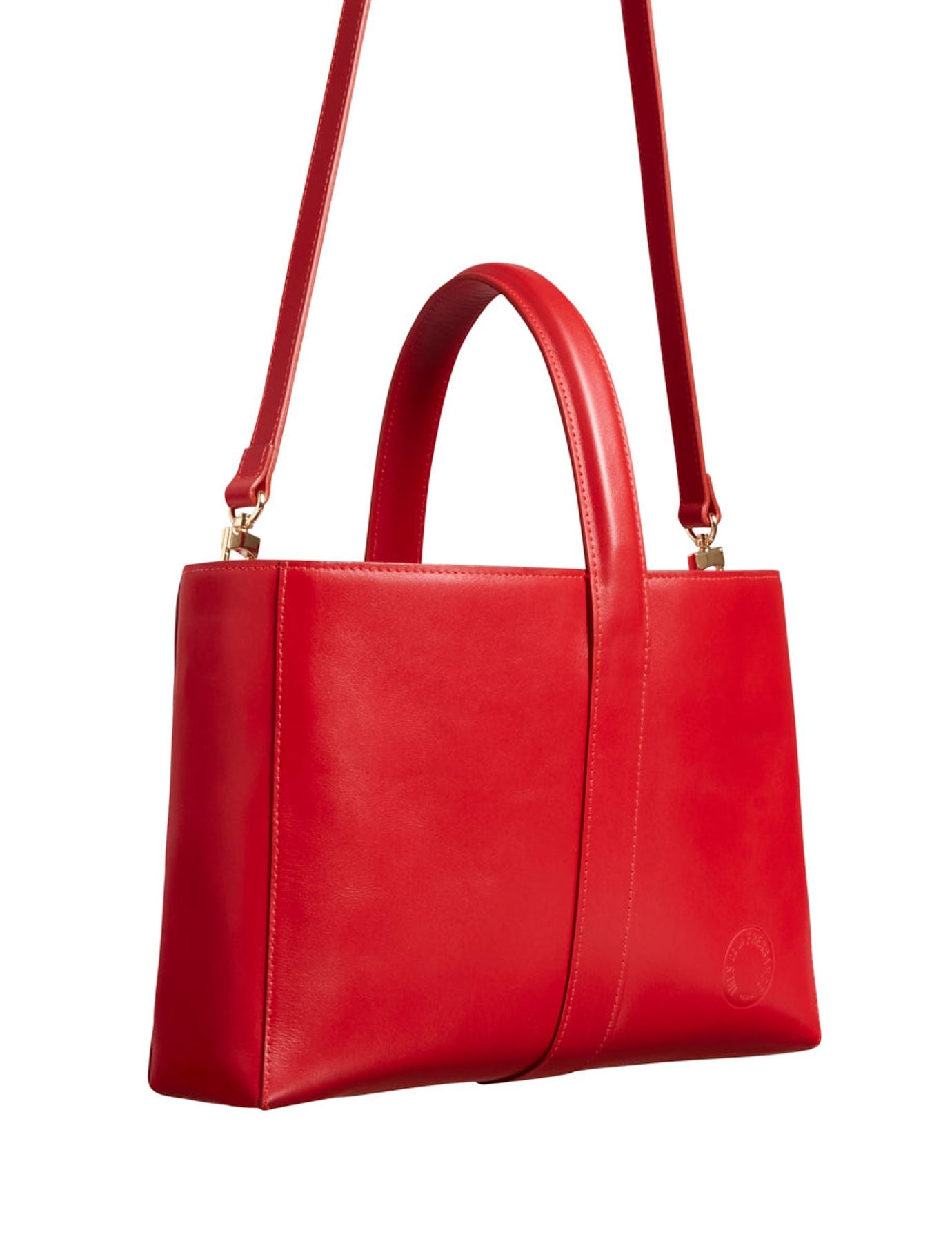 Borsa in pelle rossa Léonore S