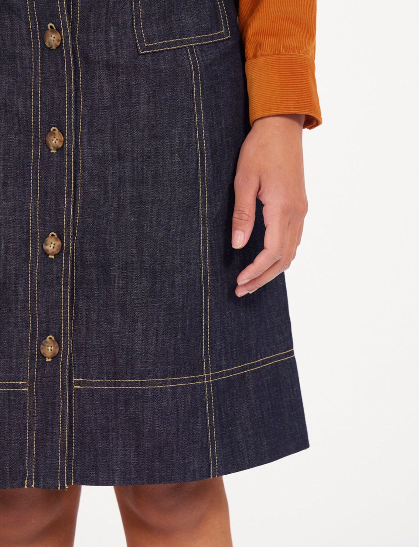 Rachel raw skirt