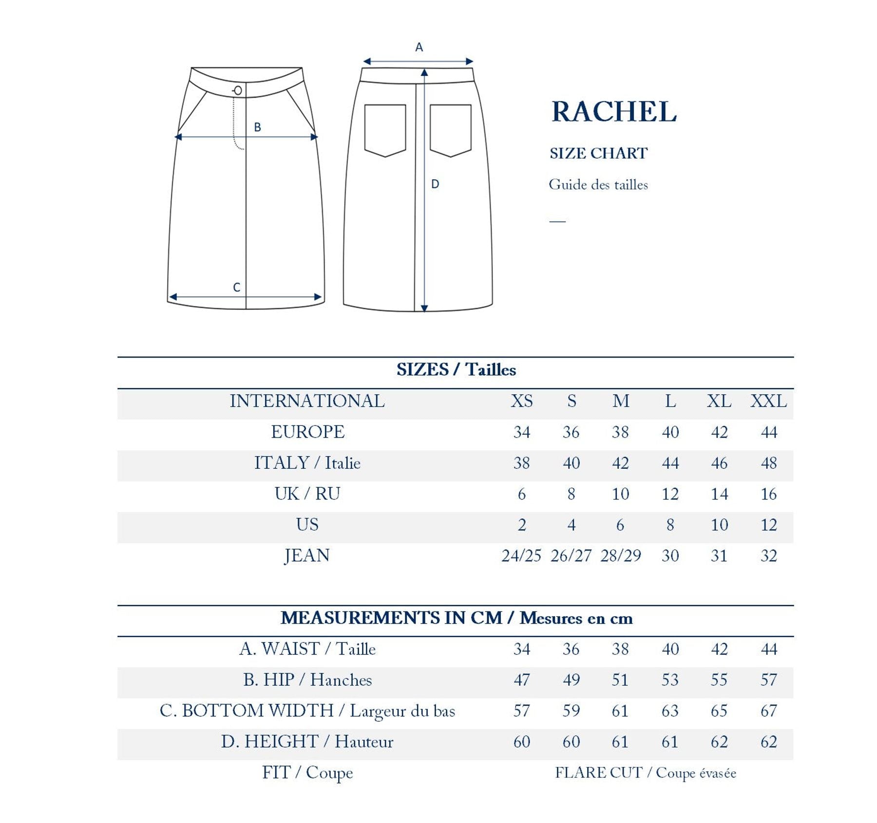 Rachel raw skirt