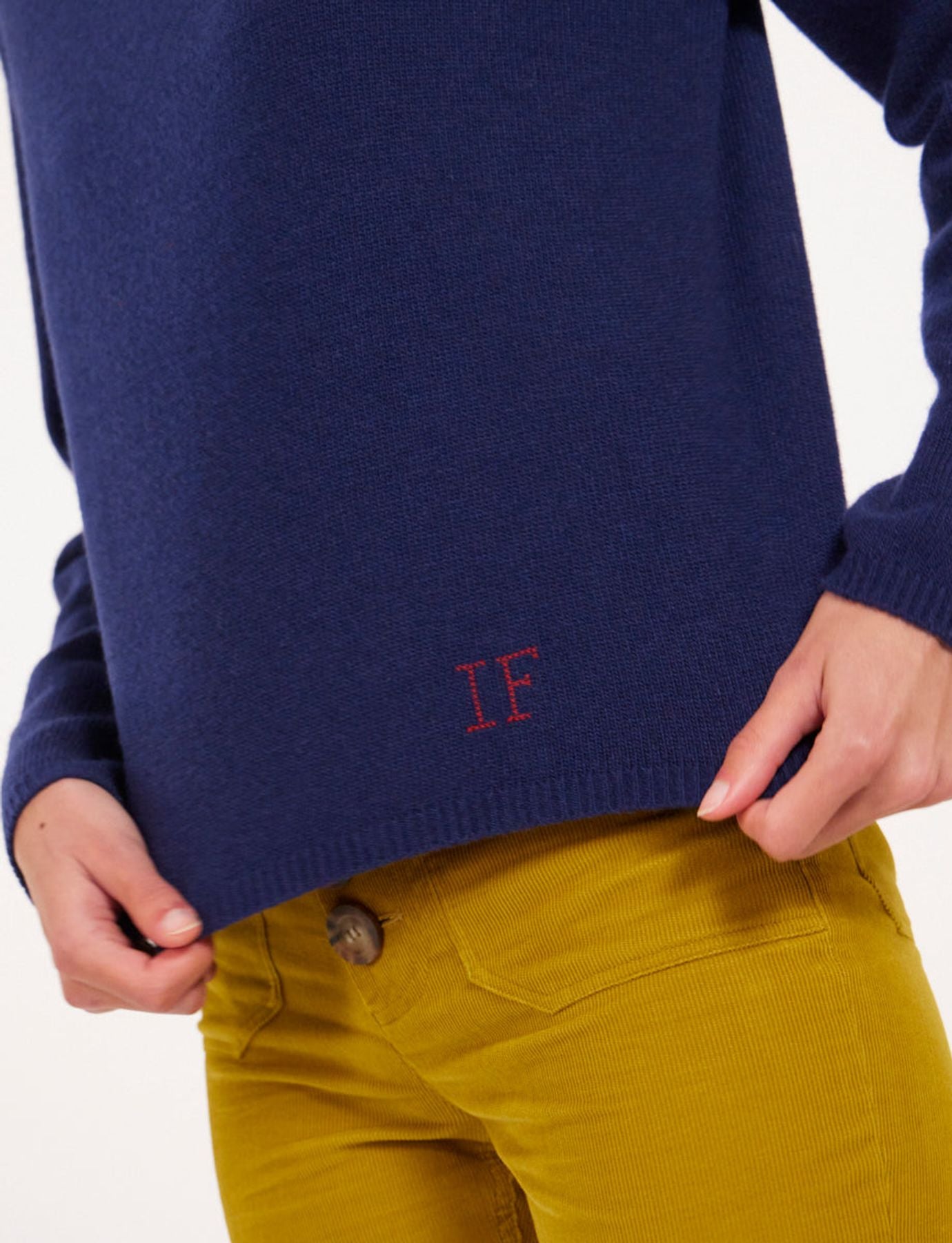 Angelina navy jumper