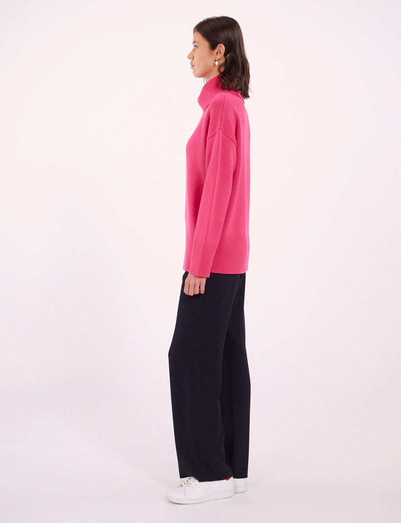 Stefania pink wool jumper