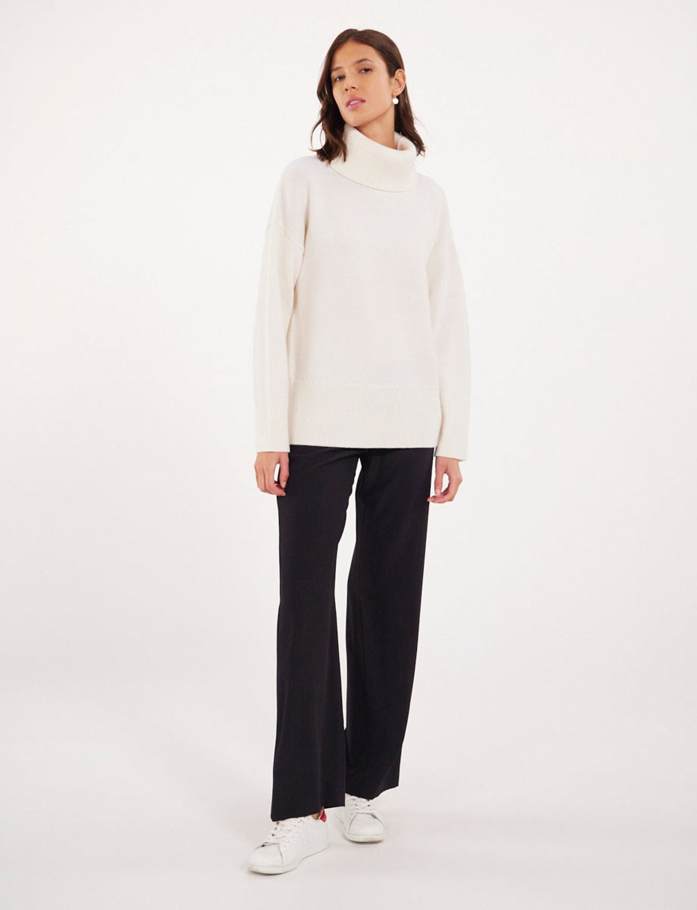 Stefania ecru wool jumper