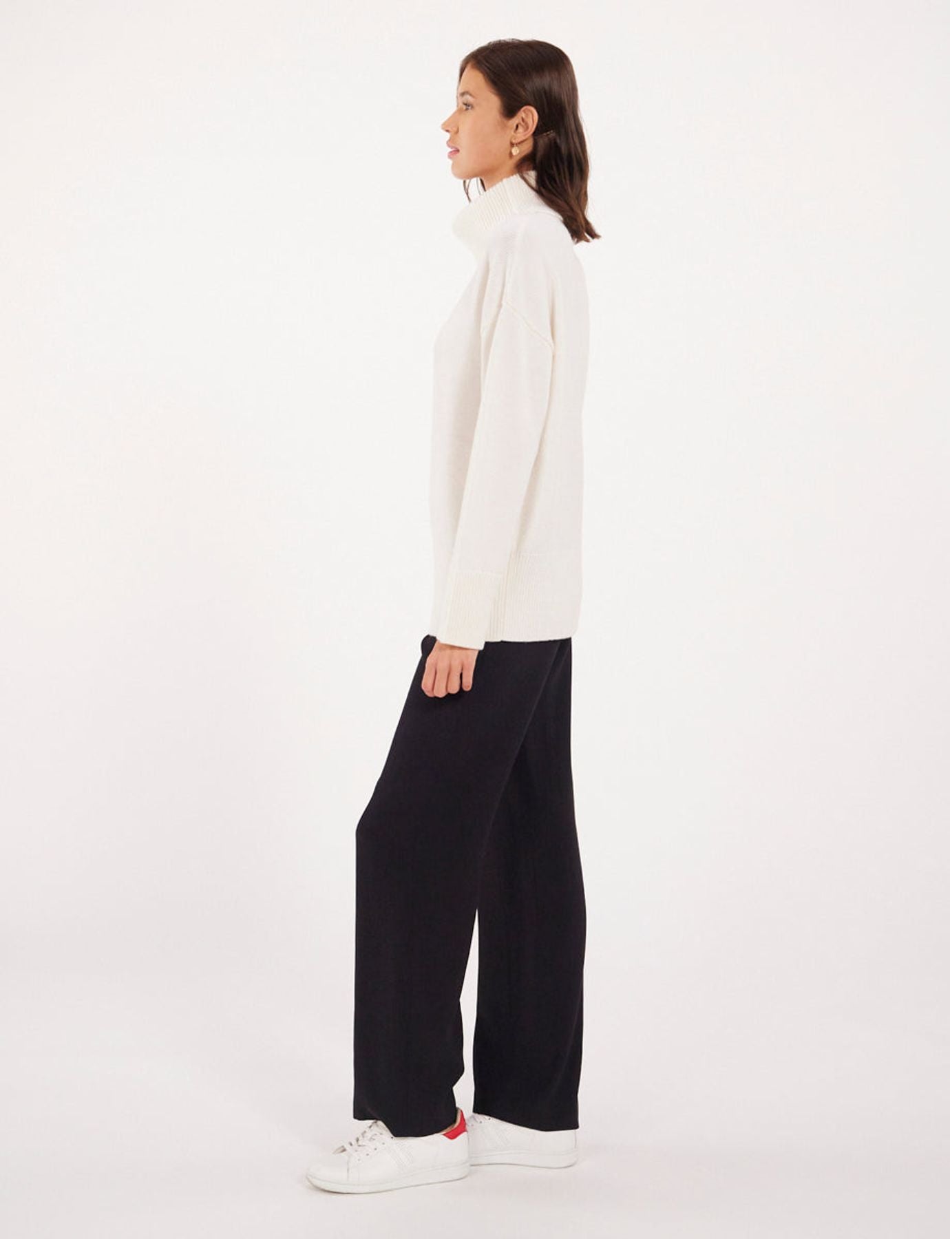 Stefania ecru wool jumper