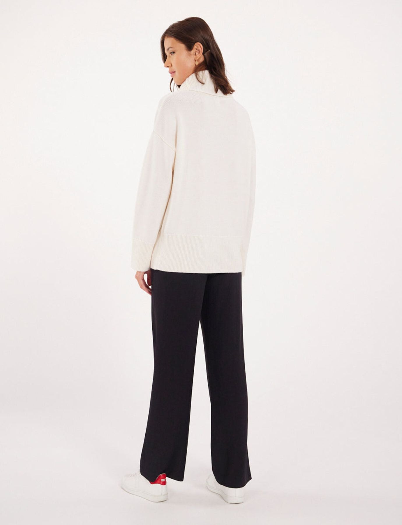 Stefania ecru wool jumper