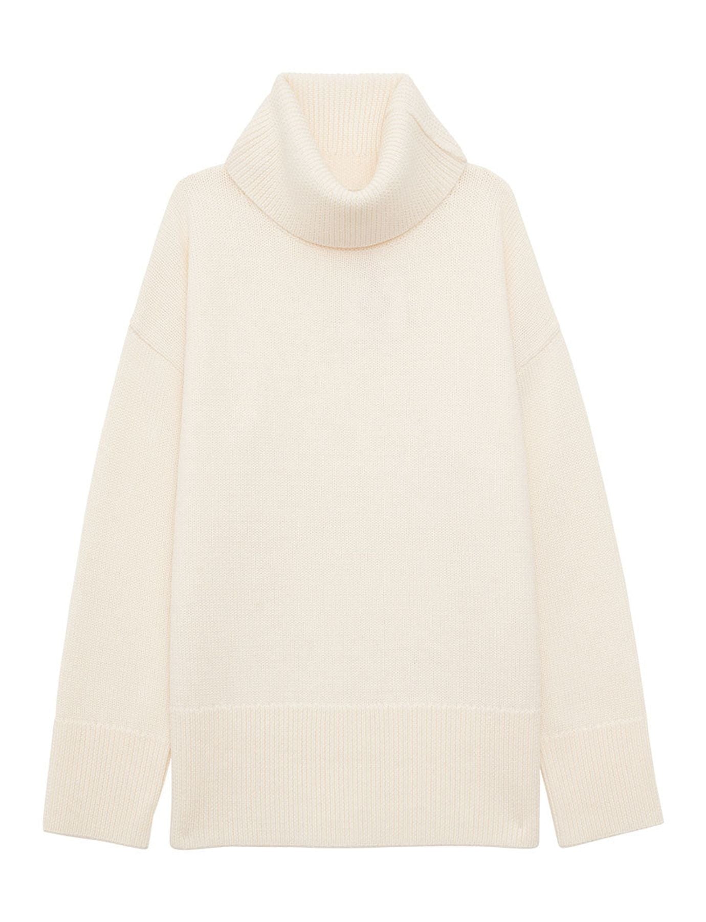 Stefania ecru wool jumper