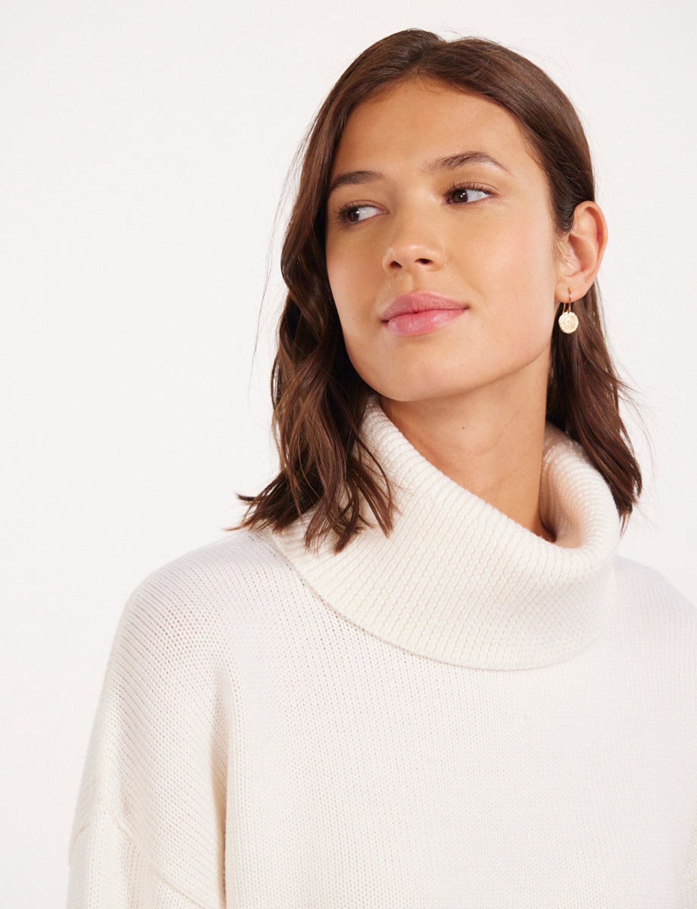 Stefania ecru wool jumper