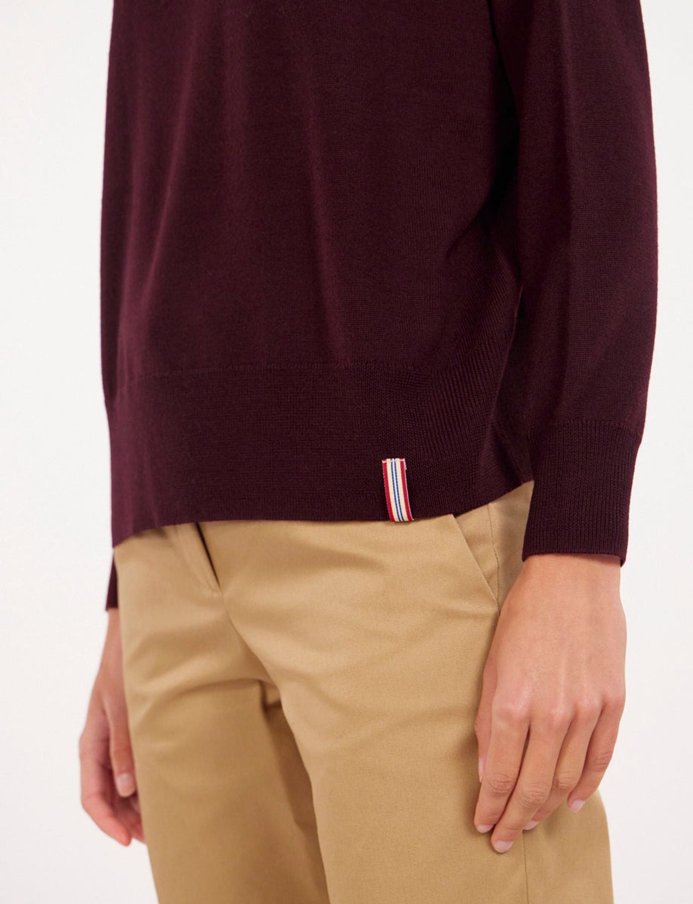 Alessia plum wool jumper