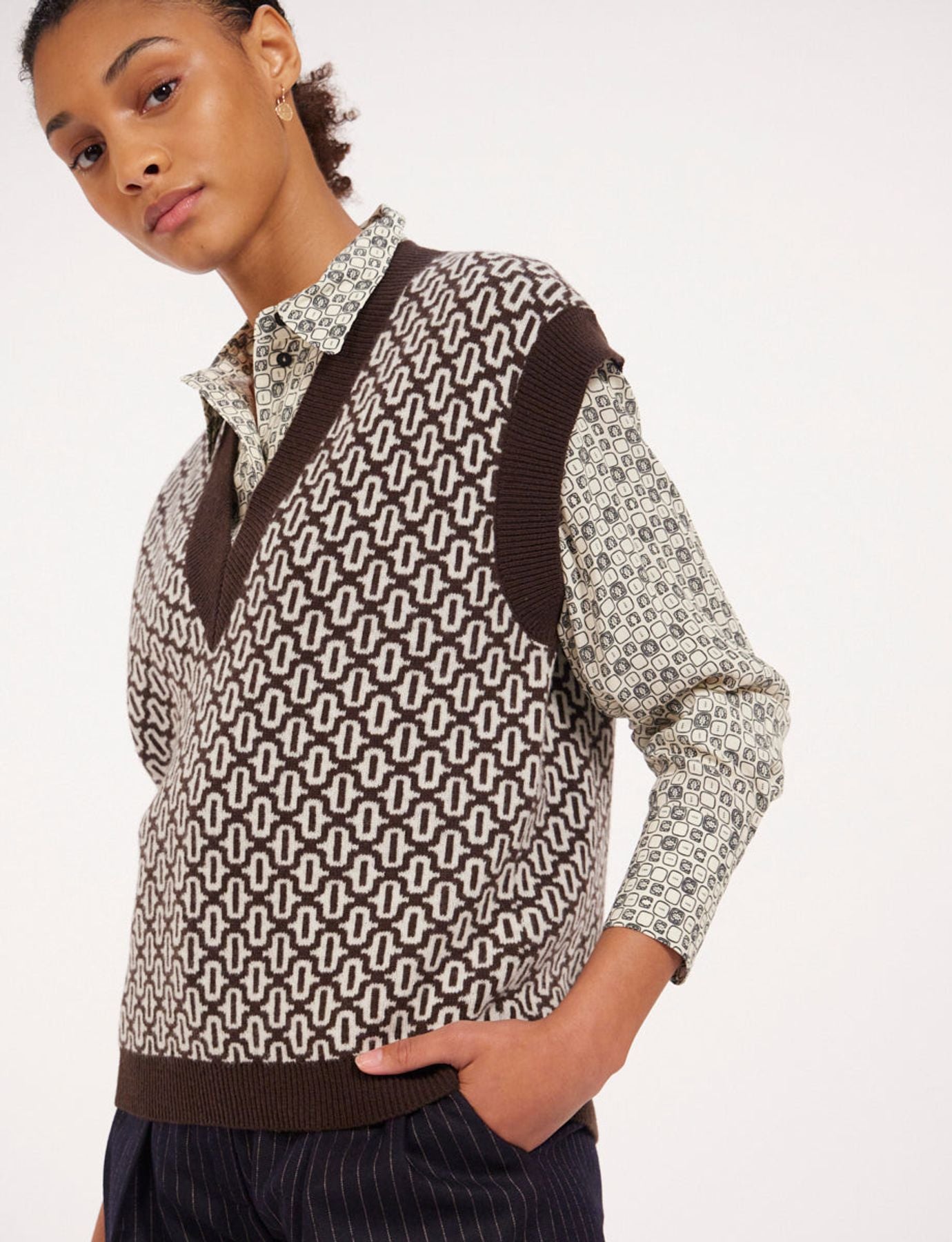 Hailey brown wool jumper