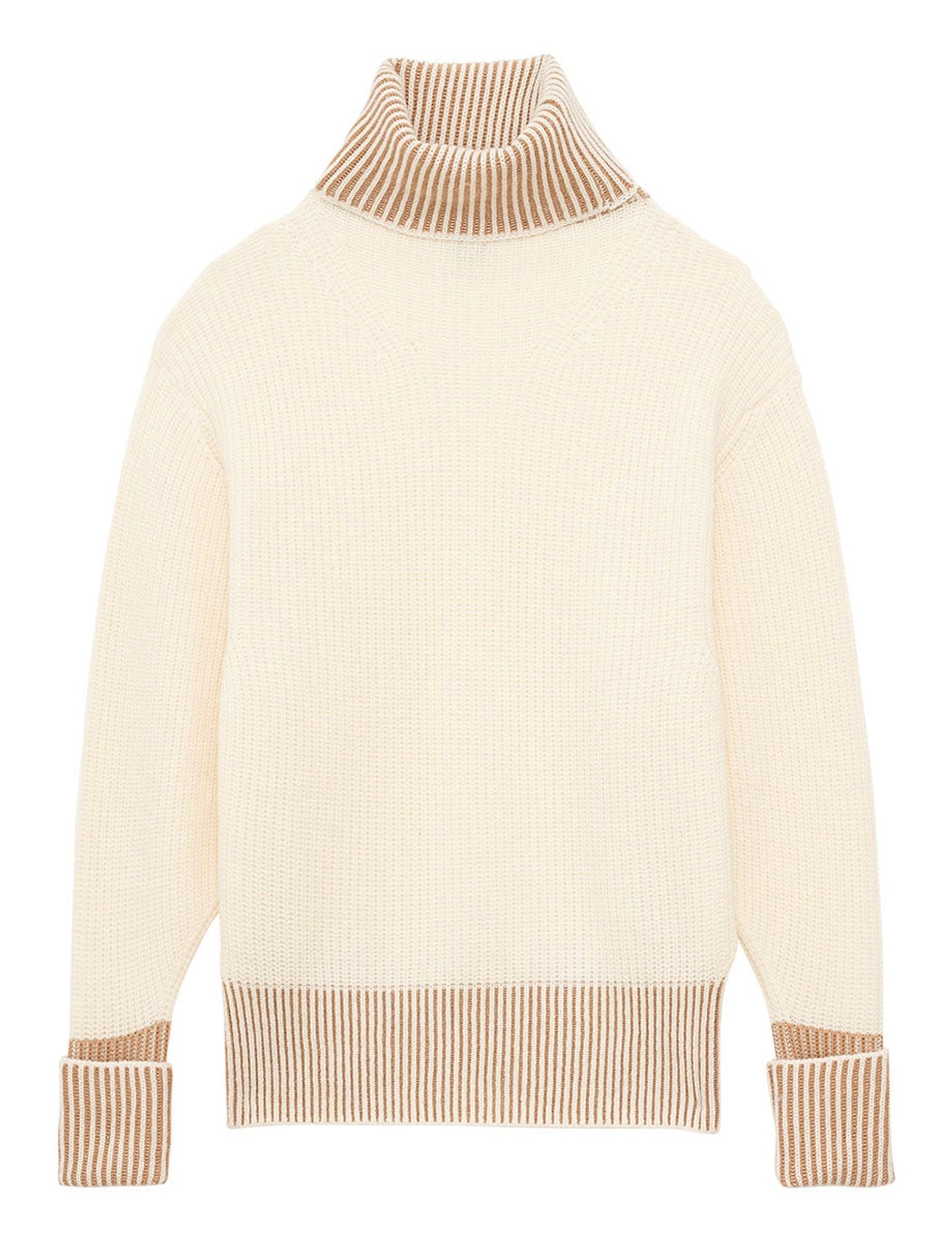 Esra ecru wool jumper