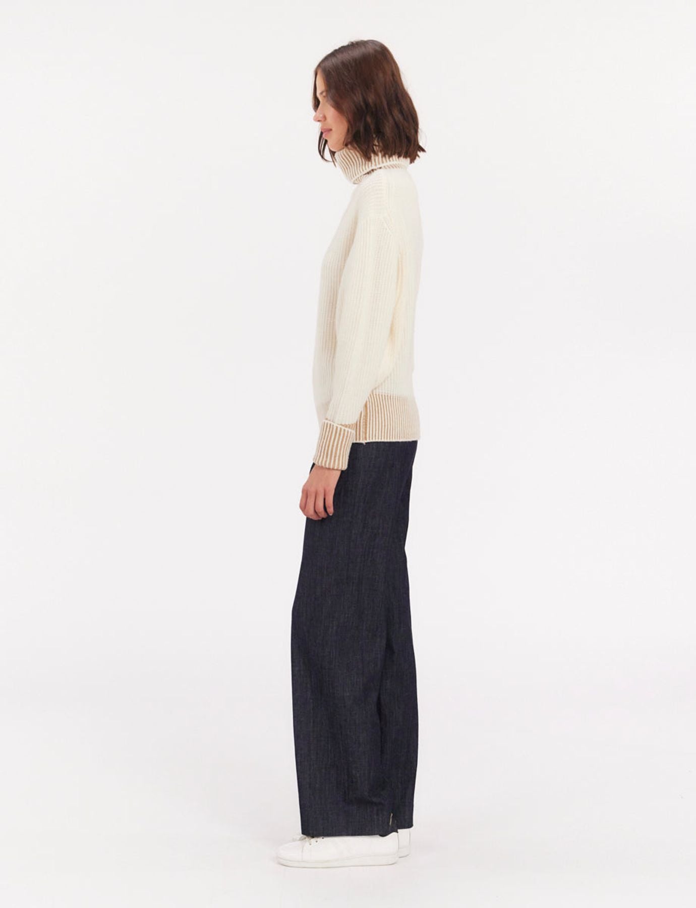 Esra ecru wool jumper