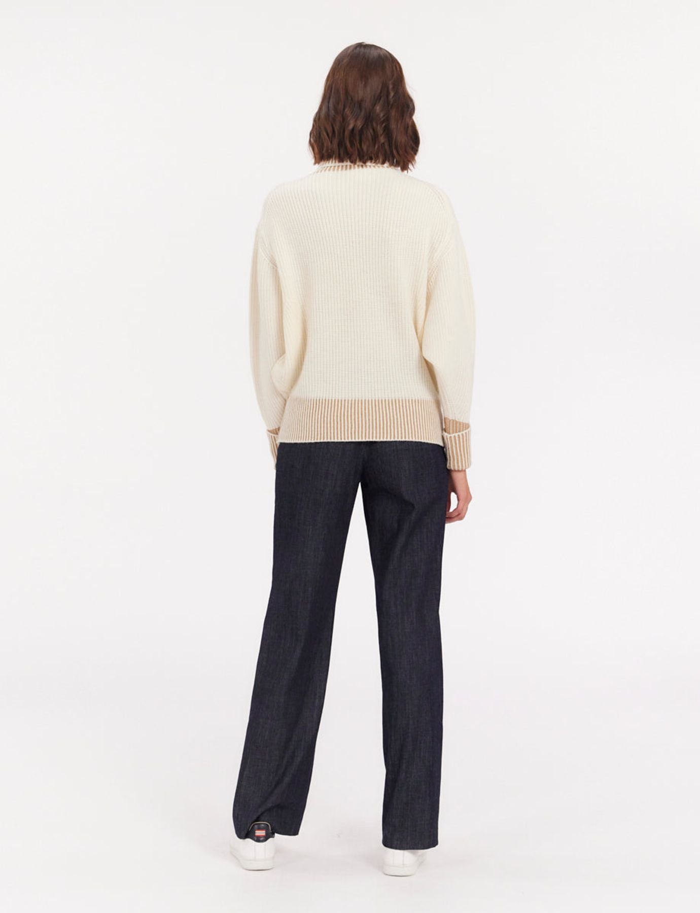 Esra ecru wool jumper