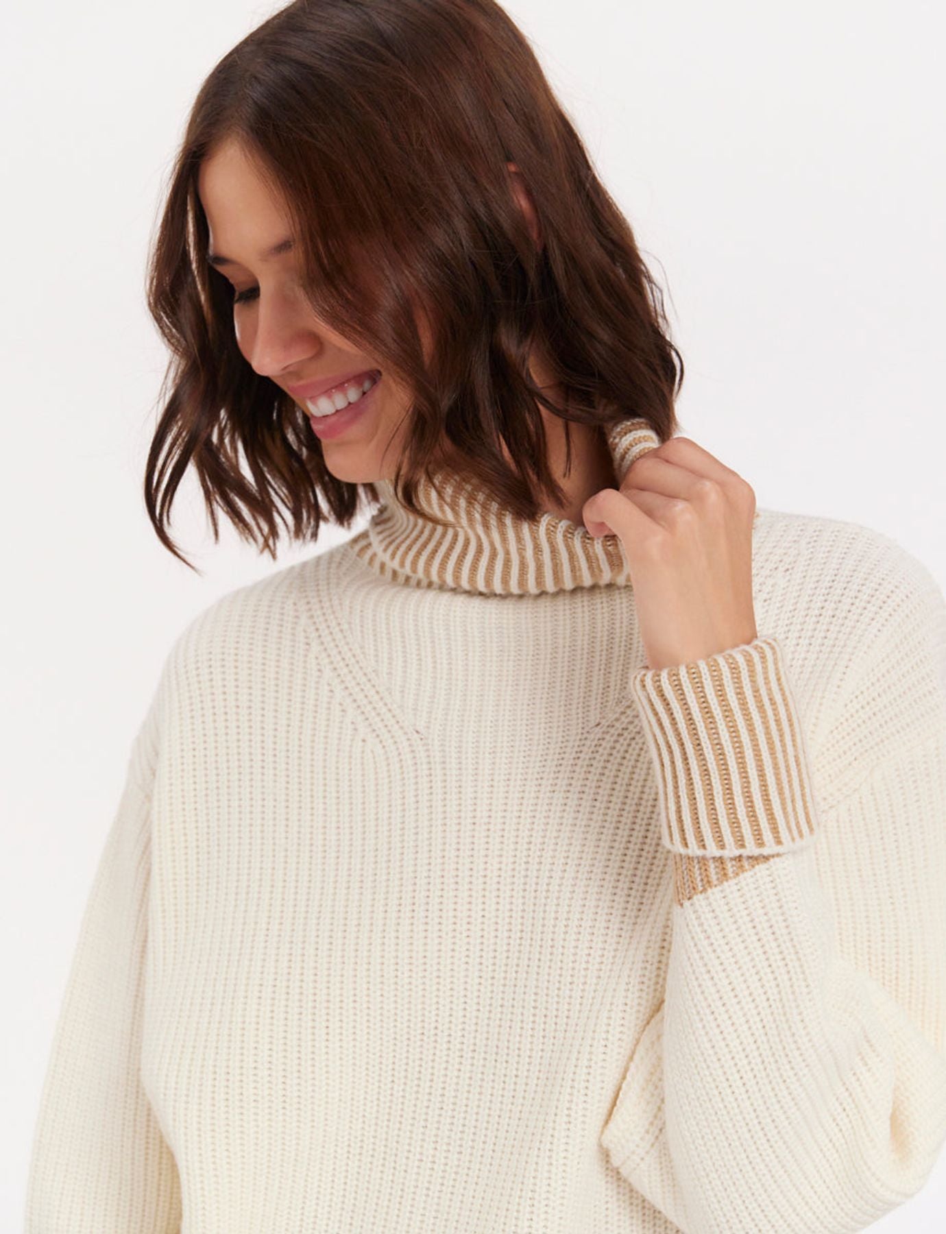 Esra ecru wool jumper