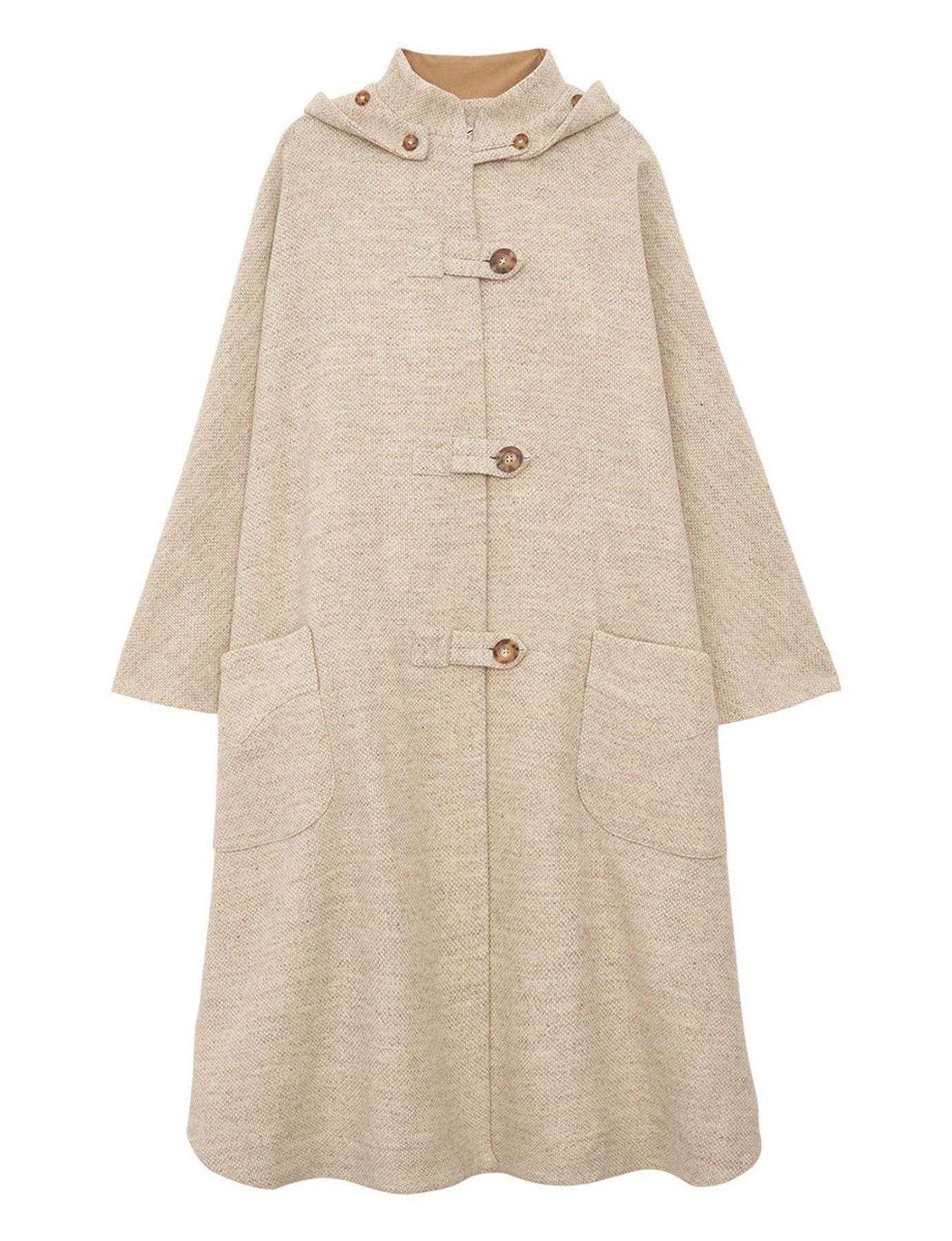Ruppert beige/ecru wool cape