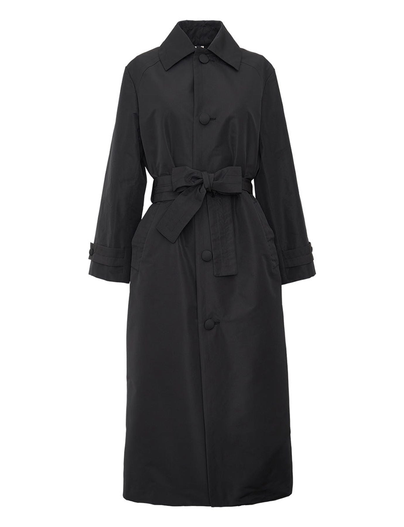 Esme long trench coat, black
