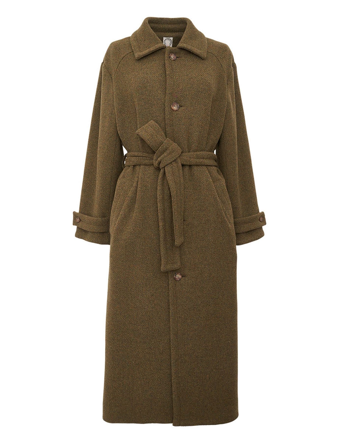 Cappotto Esme in lana kaki