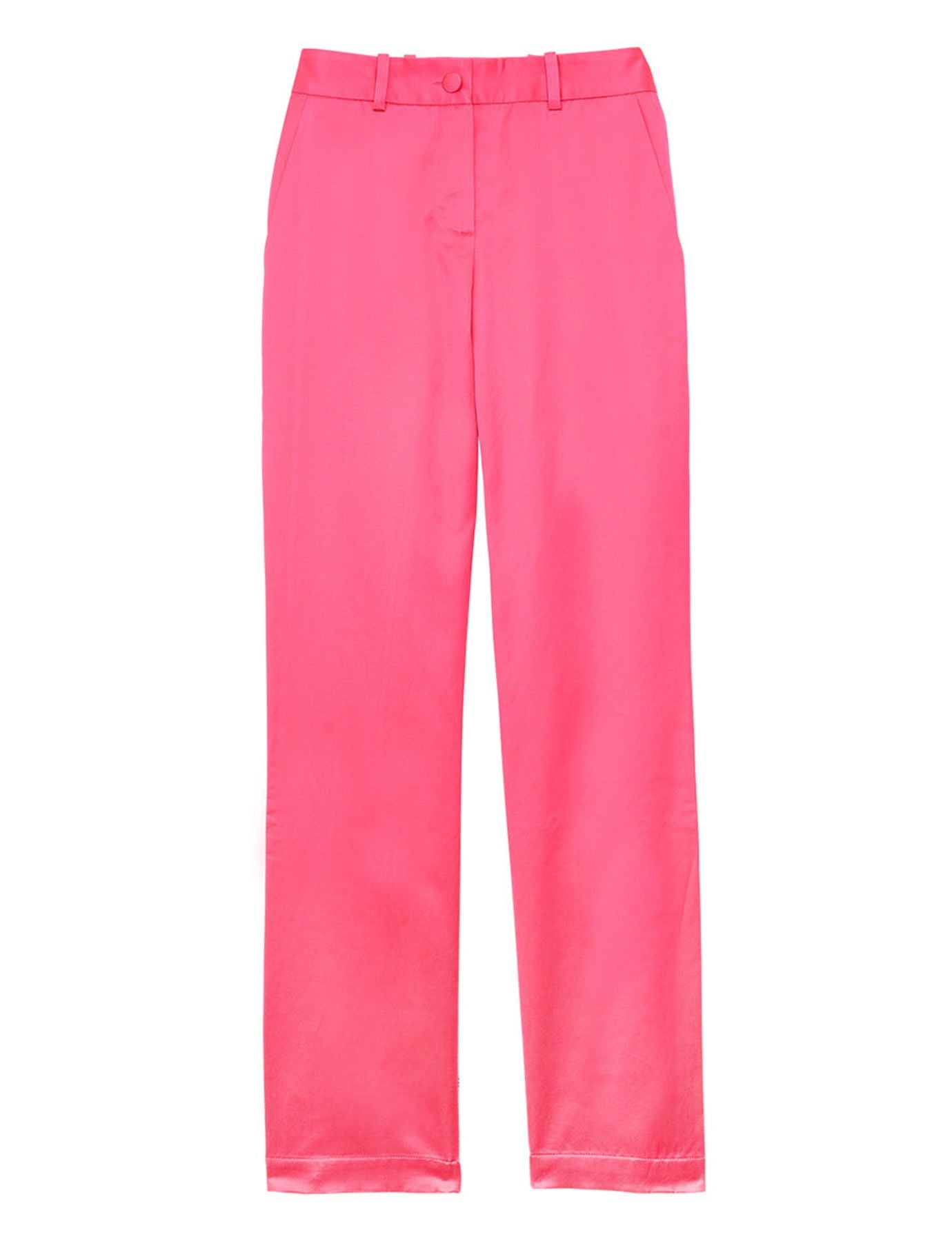 Pink Francisco satin trousers