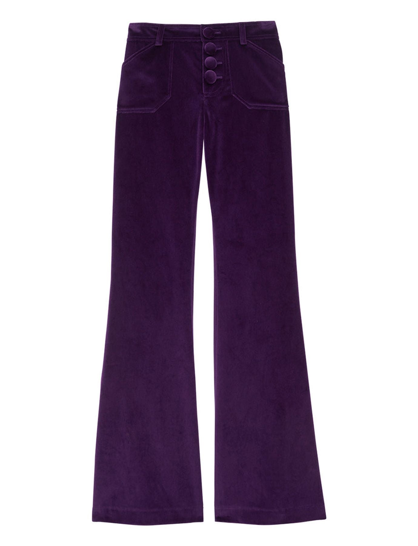 Pantalon Charlotte violet en velours