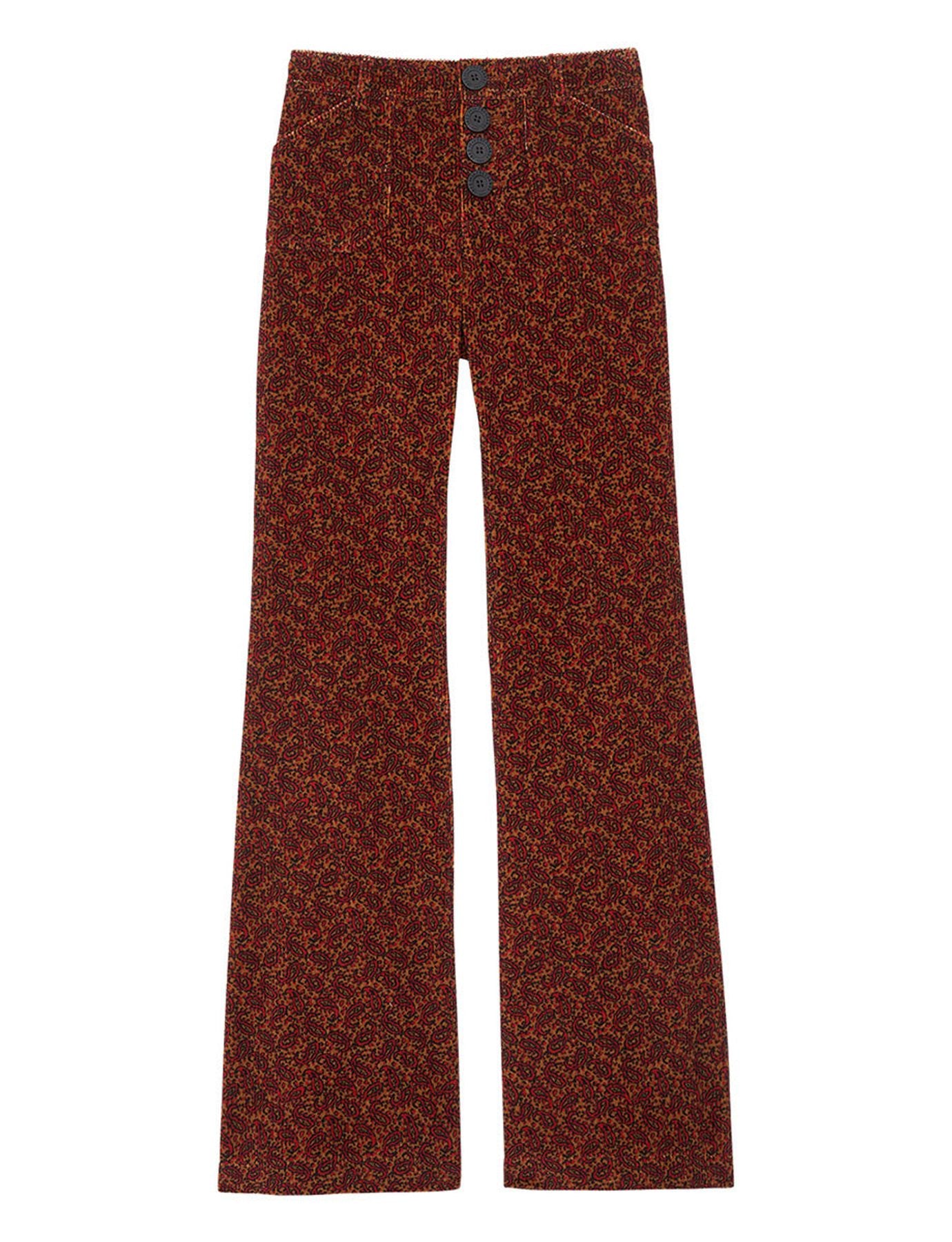 Charlotte rust print trousers