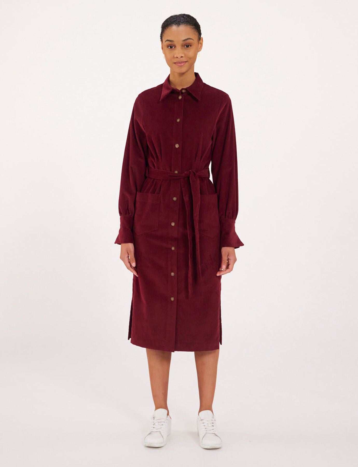 Kleid Rosabella Pflaume Samt