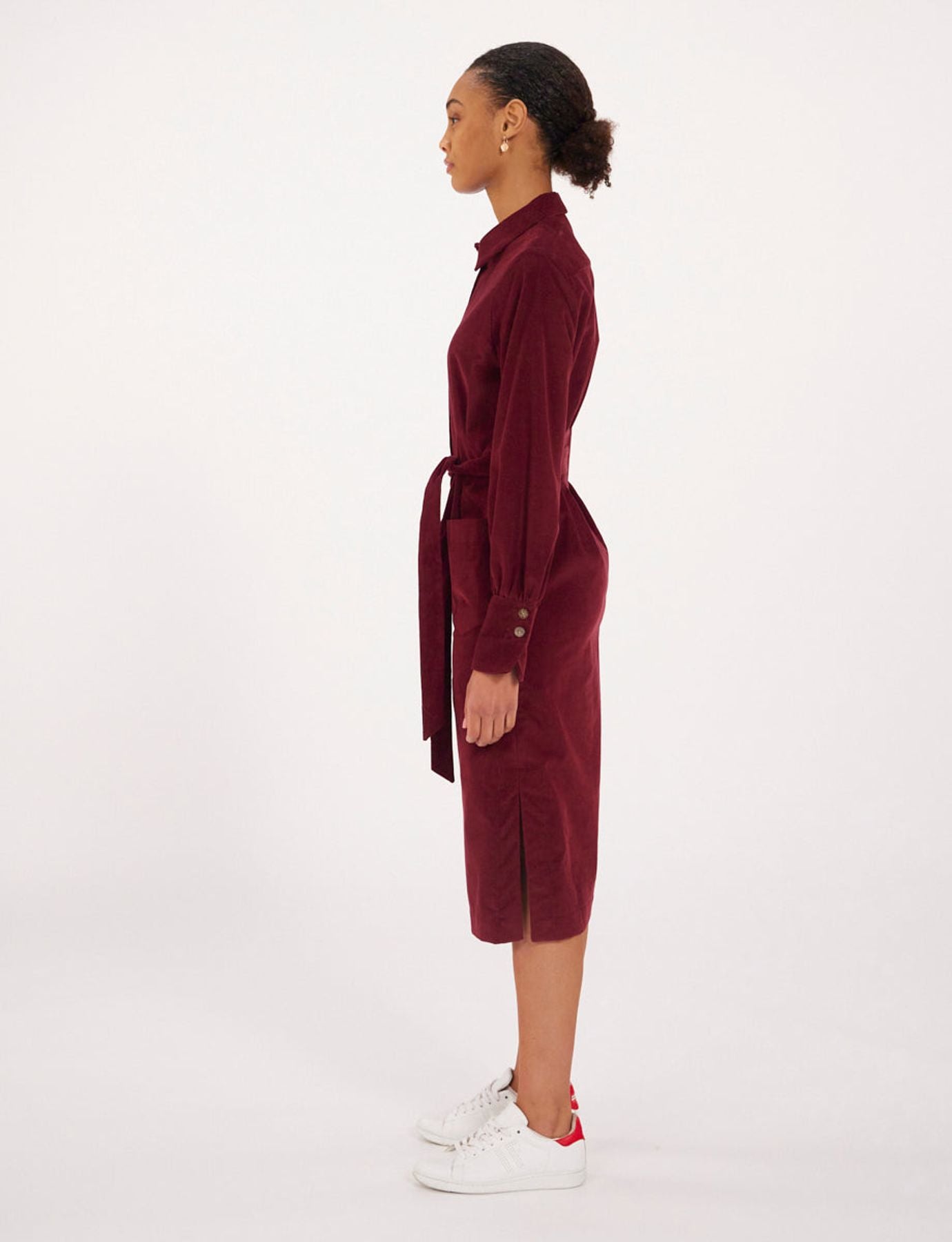 Kleid Rosabella Pflaume Samt