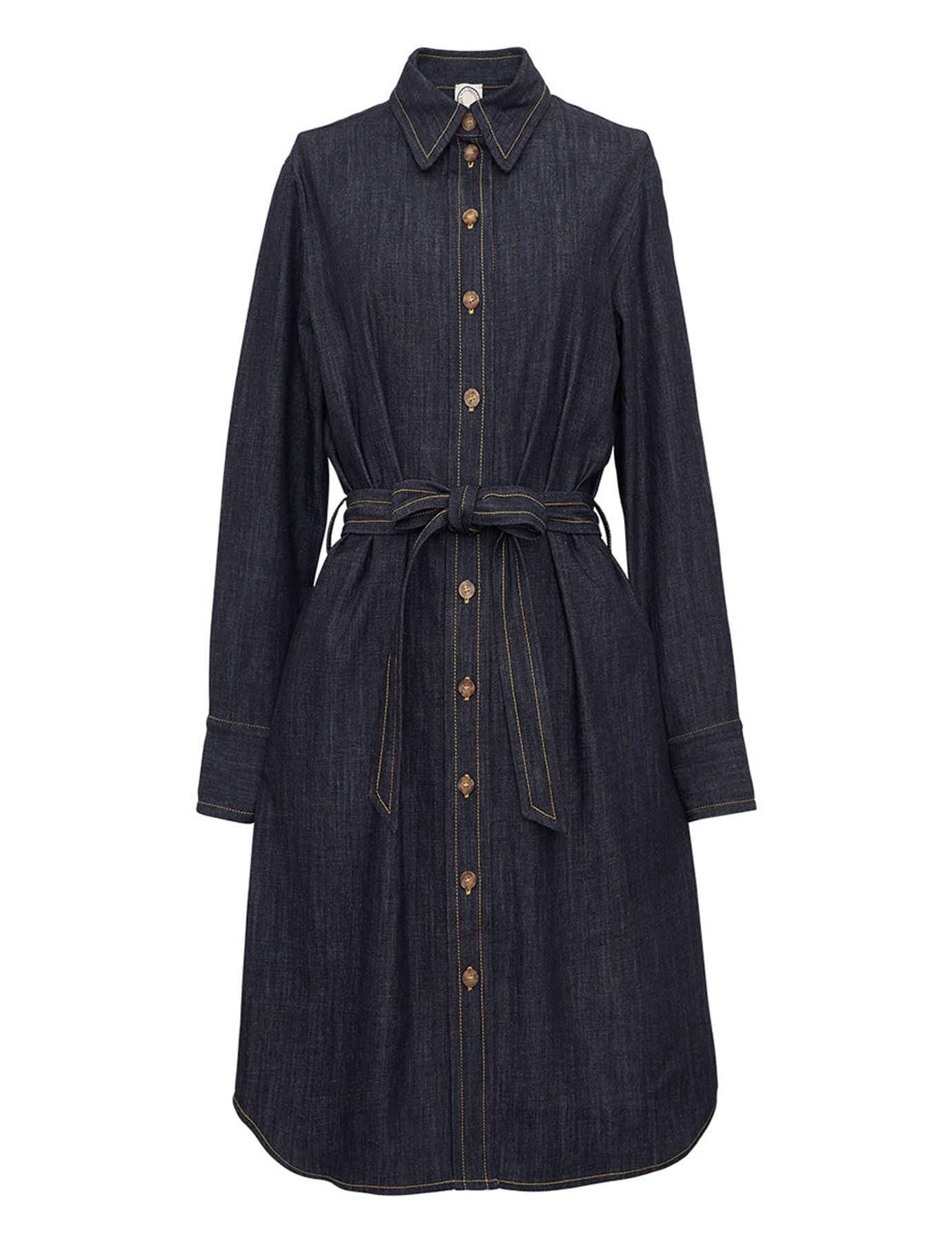 Amour raw denim dress