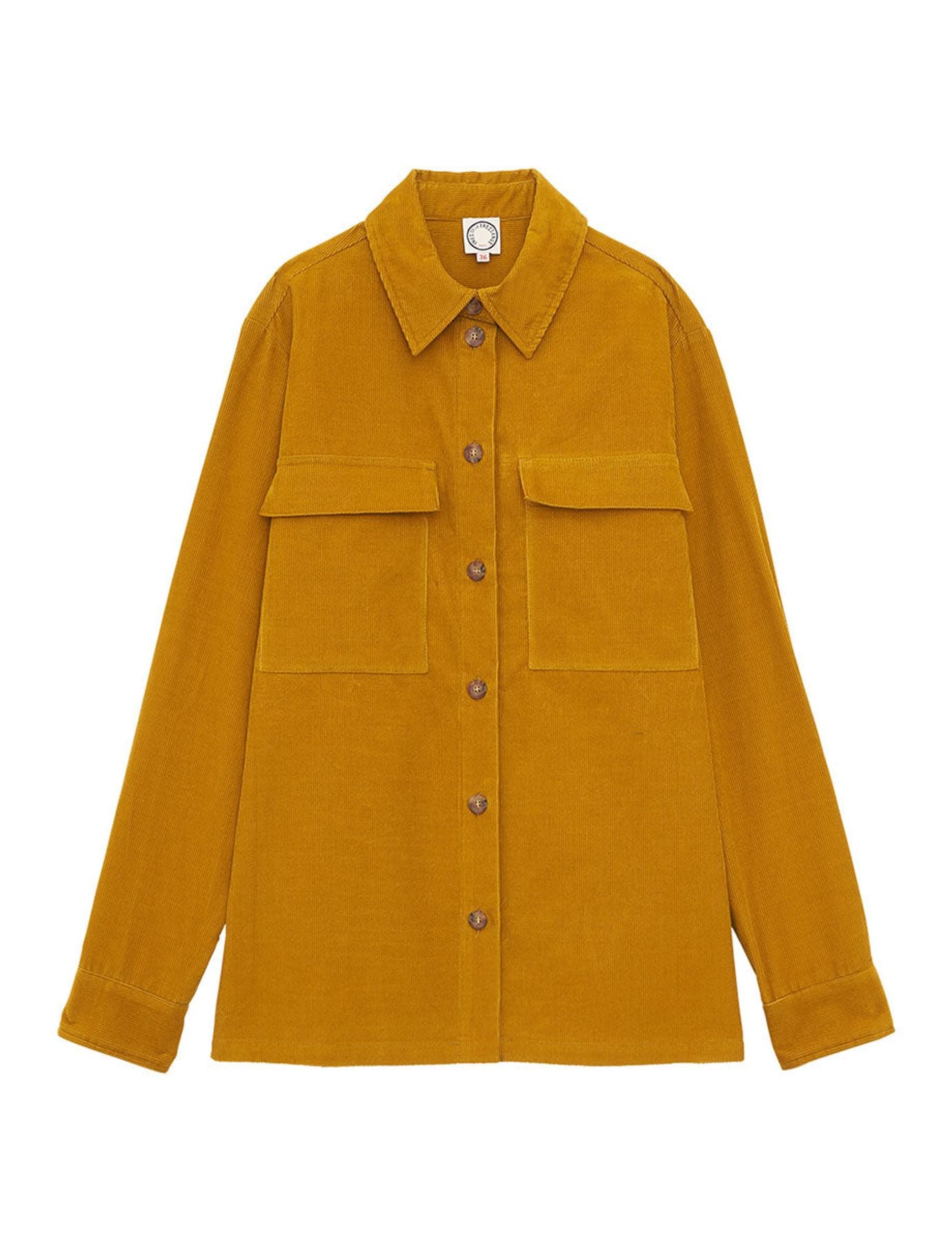 Chemise Chandler velours ocre