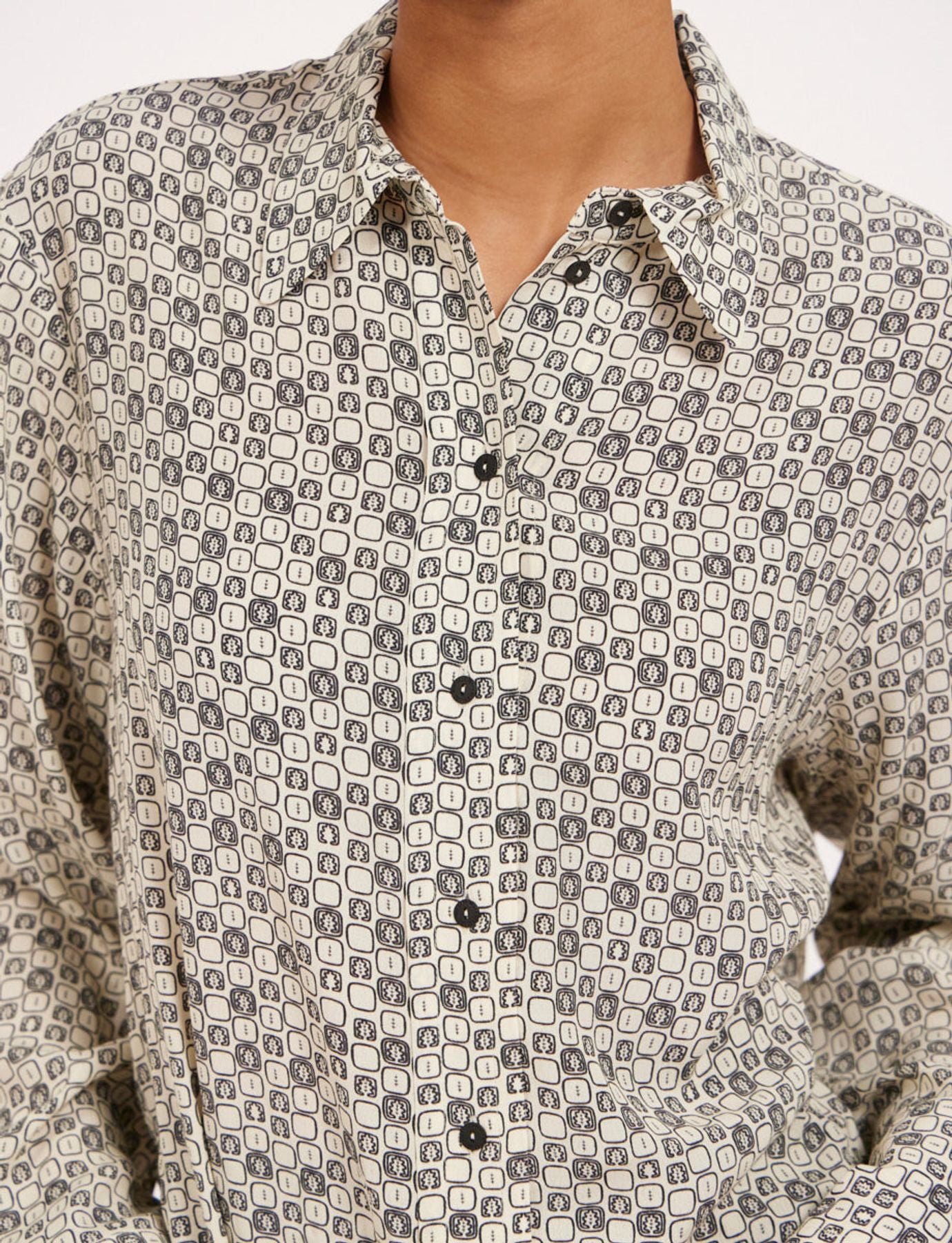 Maureen oak leaf print shirt