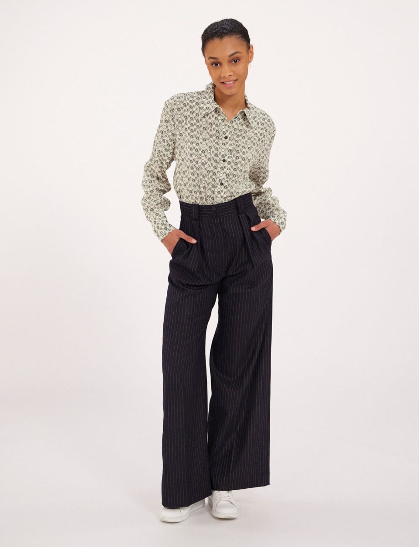Maureen oak leaf print shirt