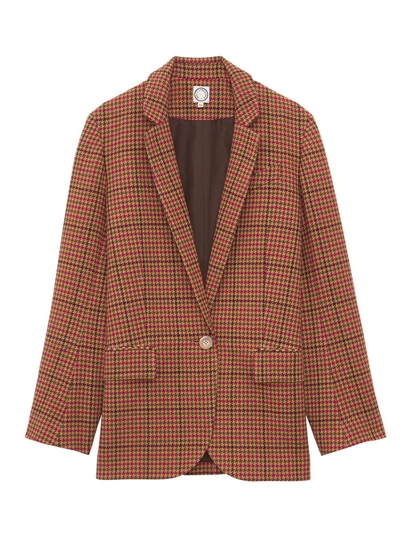 Jacke Bruna Hahnentritt Wolle