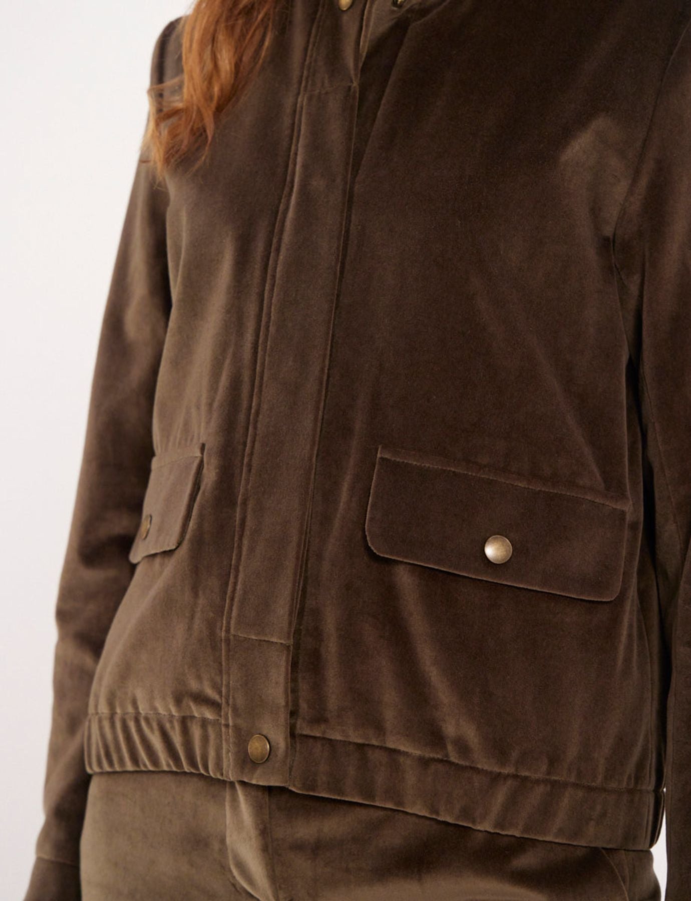 Dino khaki velvet jacket