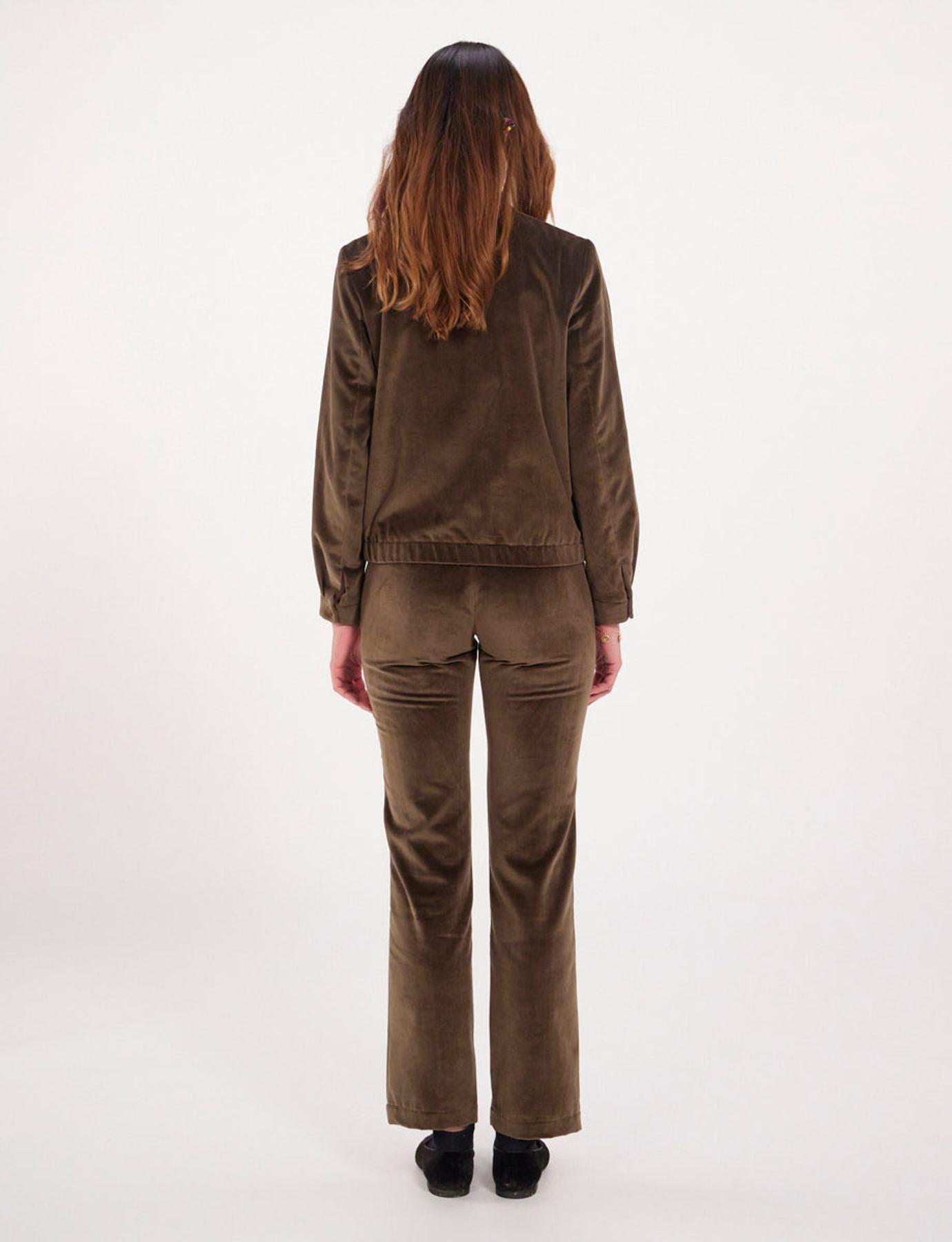 Dino khaki velvet jacket