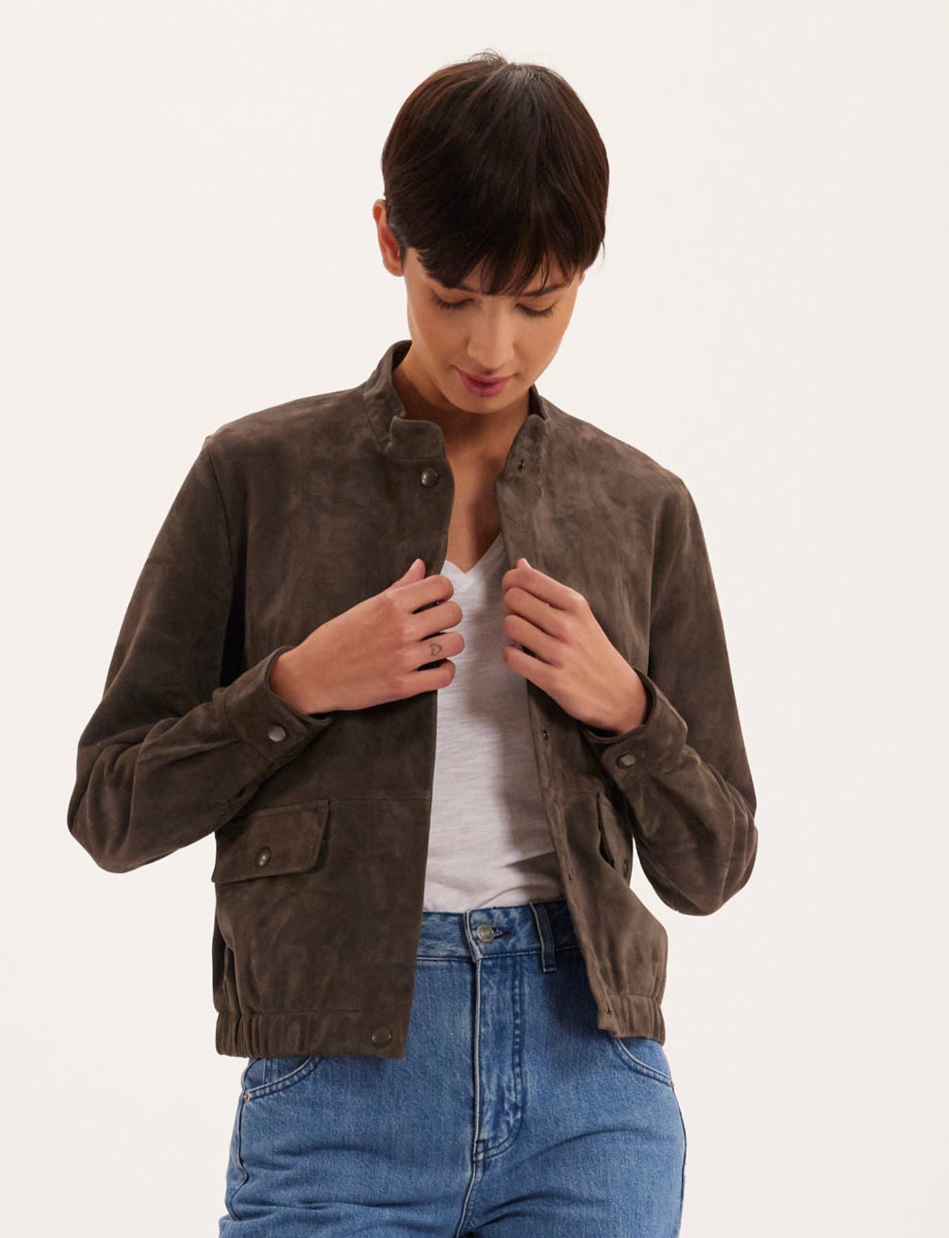 Dino brown suede jacket