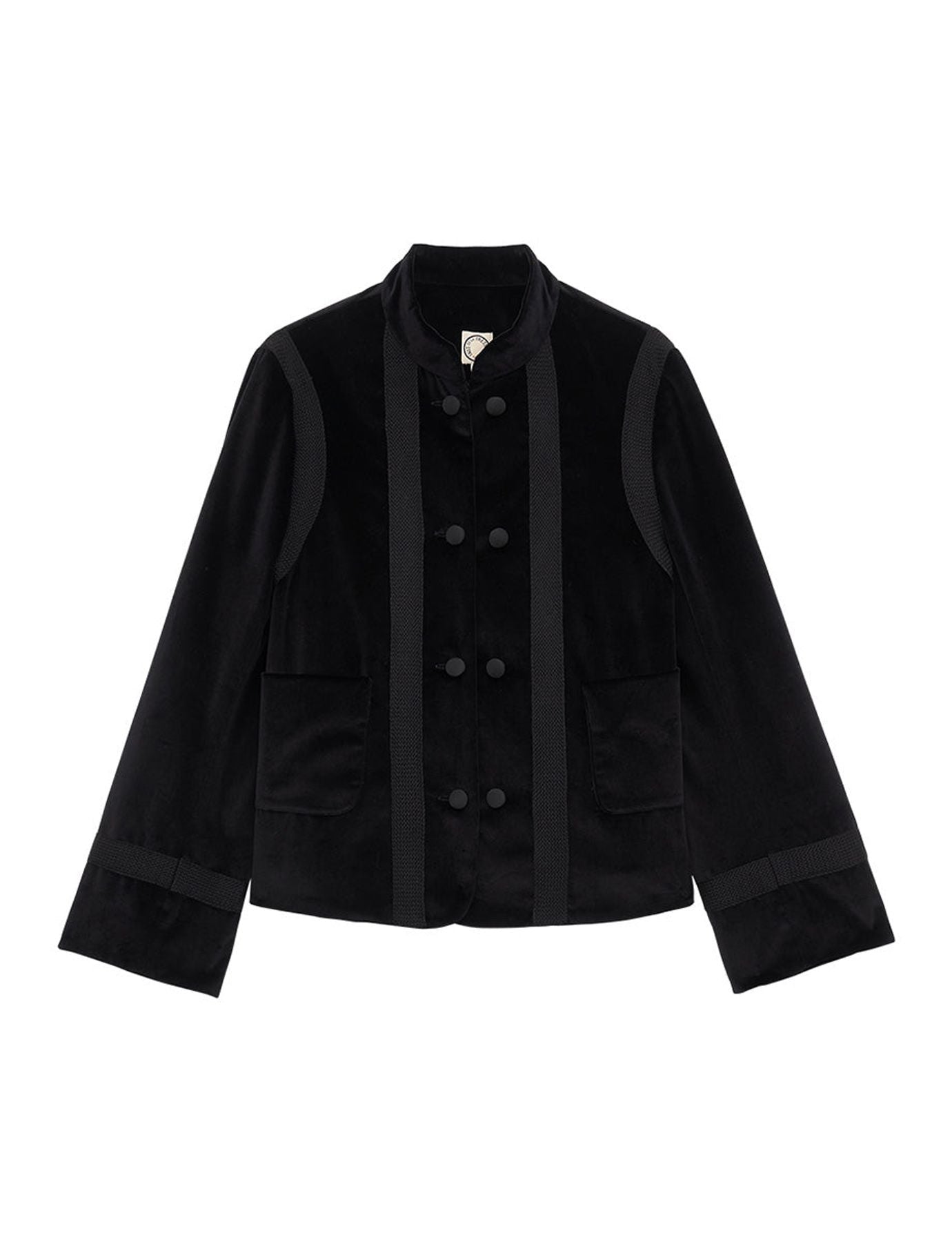 Phoebe black velvet jacket