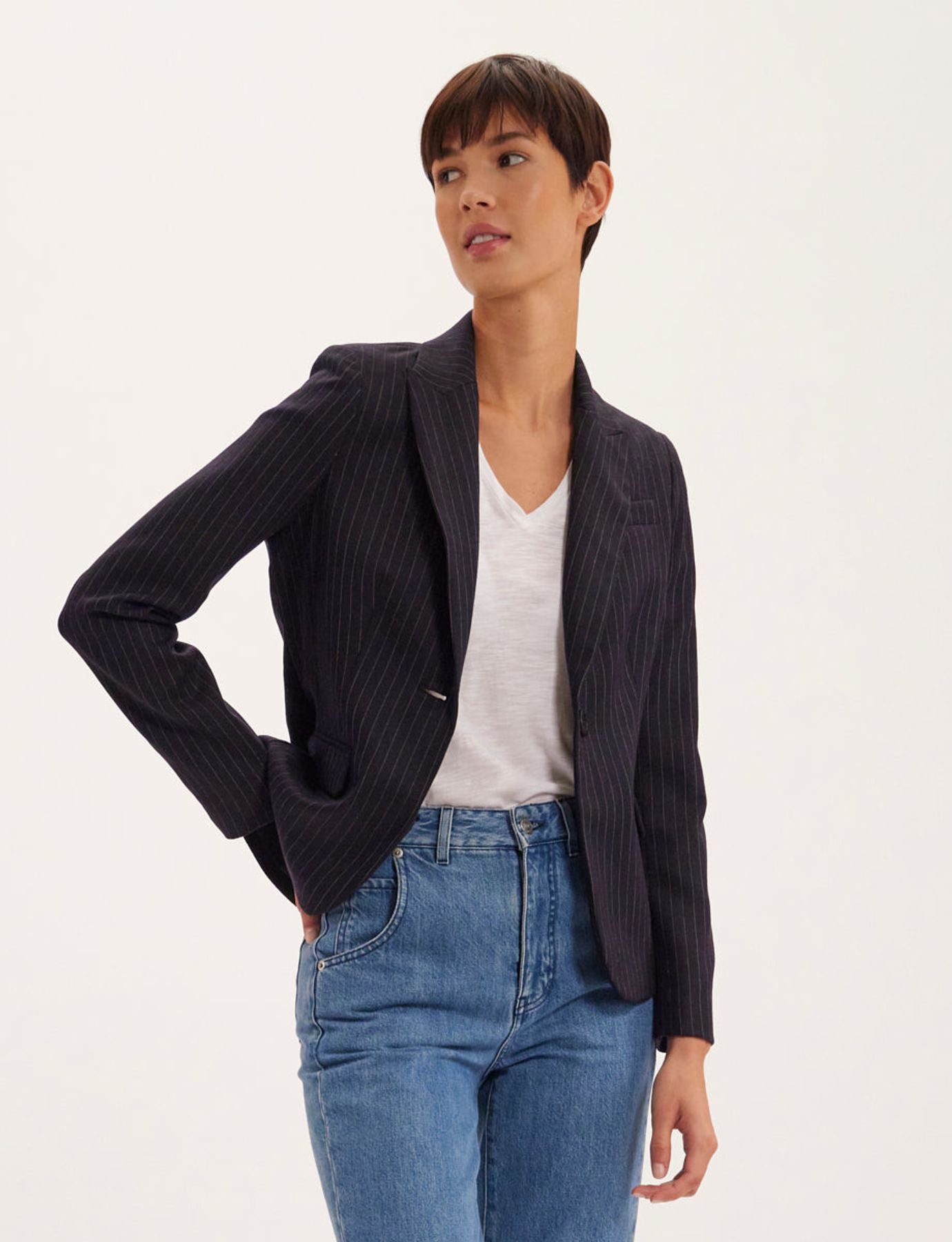 Nicoletta midnight blue jacket