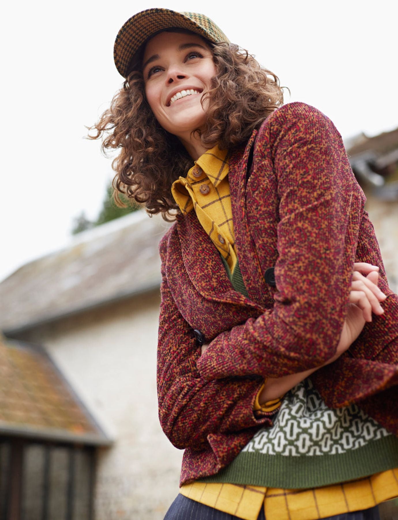 Blazer Maurice imprimé rouille